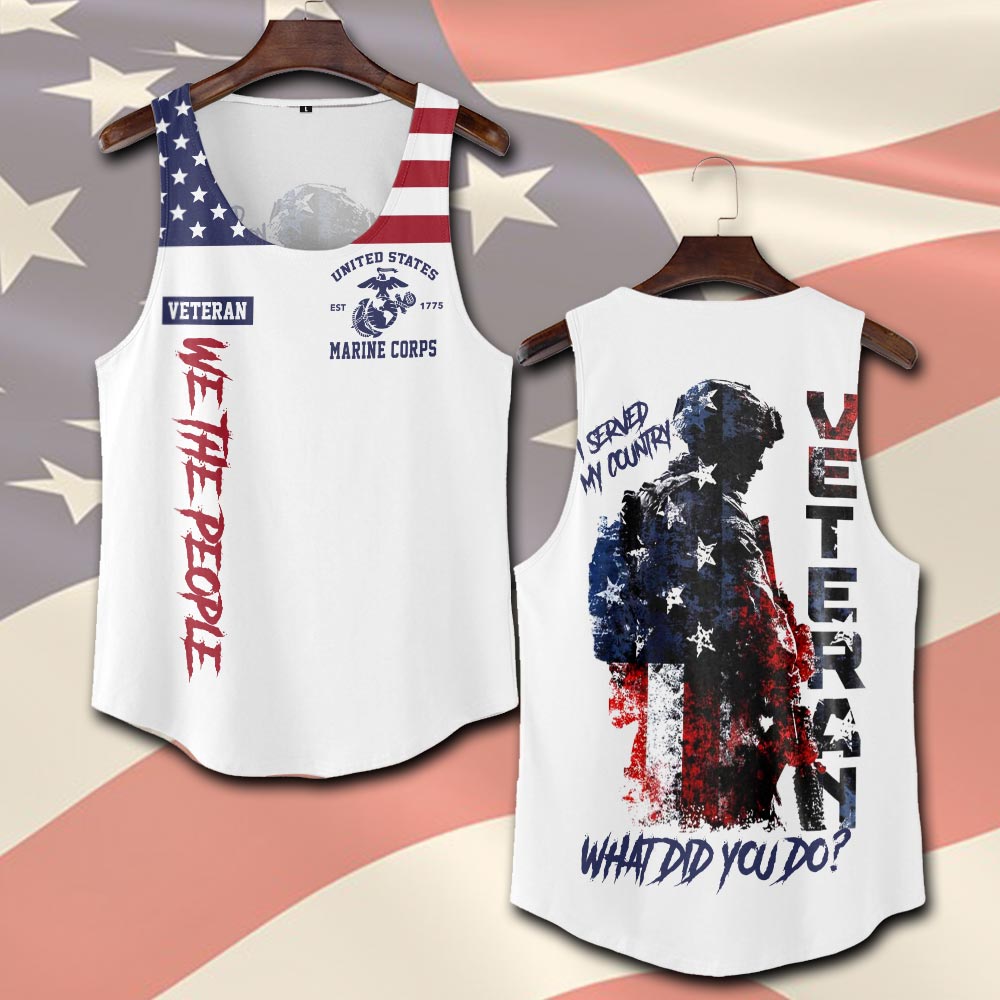 US Marine Corps, Land Of The Free, Because Of The Brave - Tank-Top