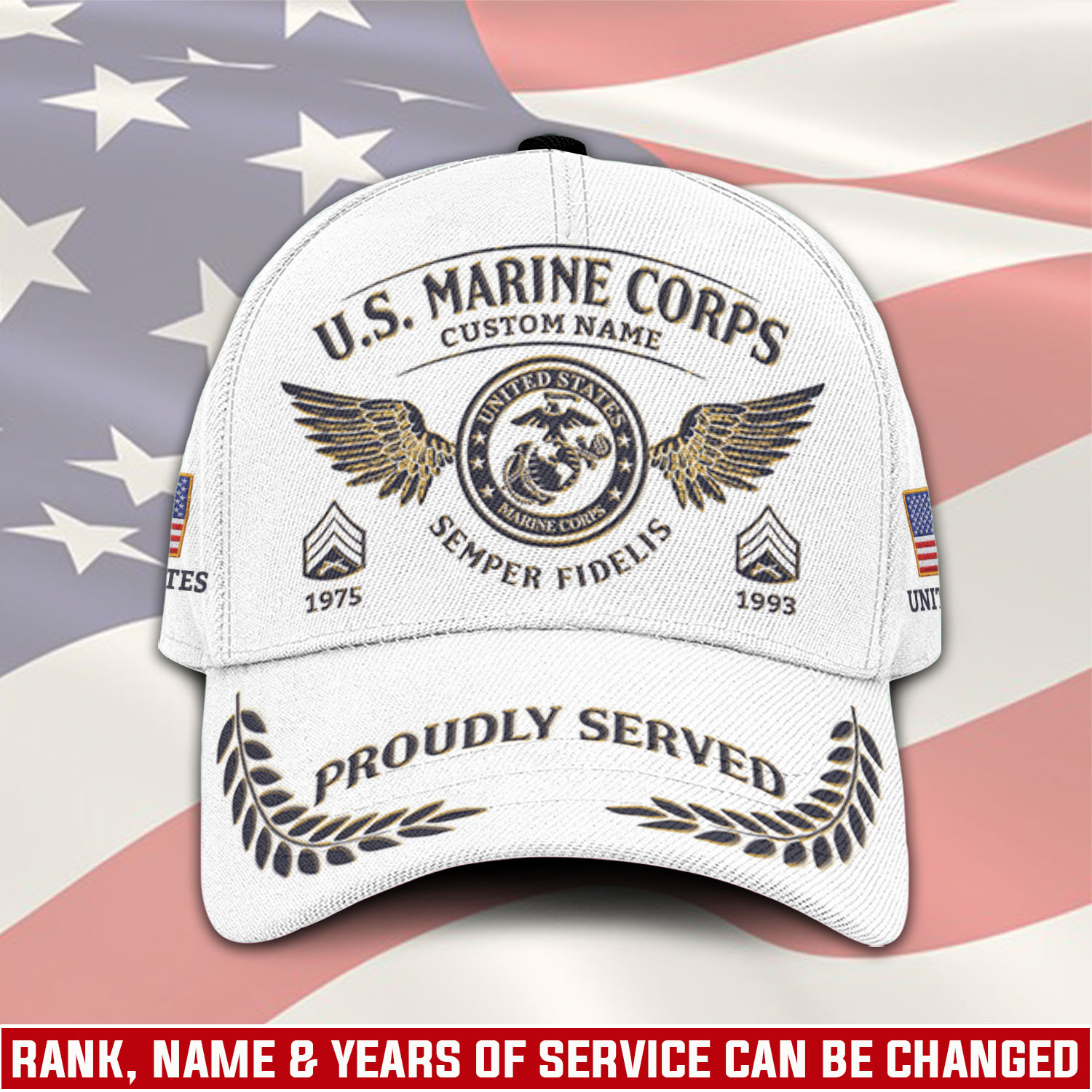 US Marine Corps, E 5 Marines Sergeant - Classic Cap