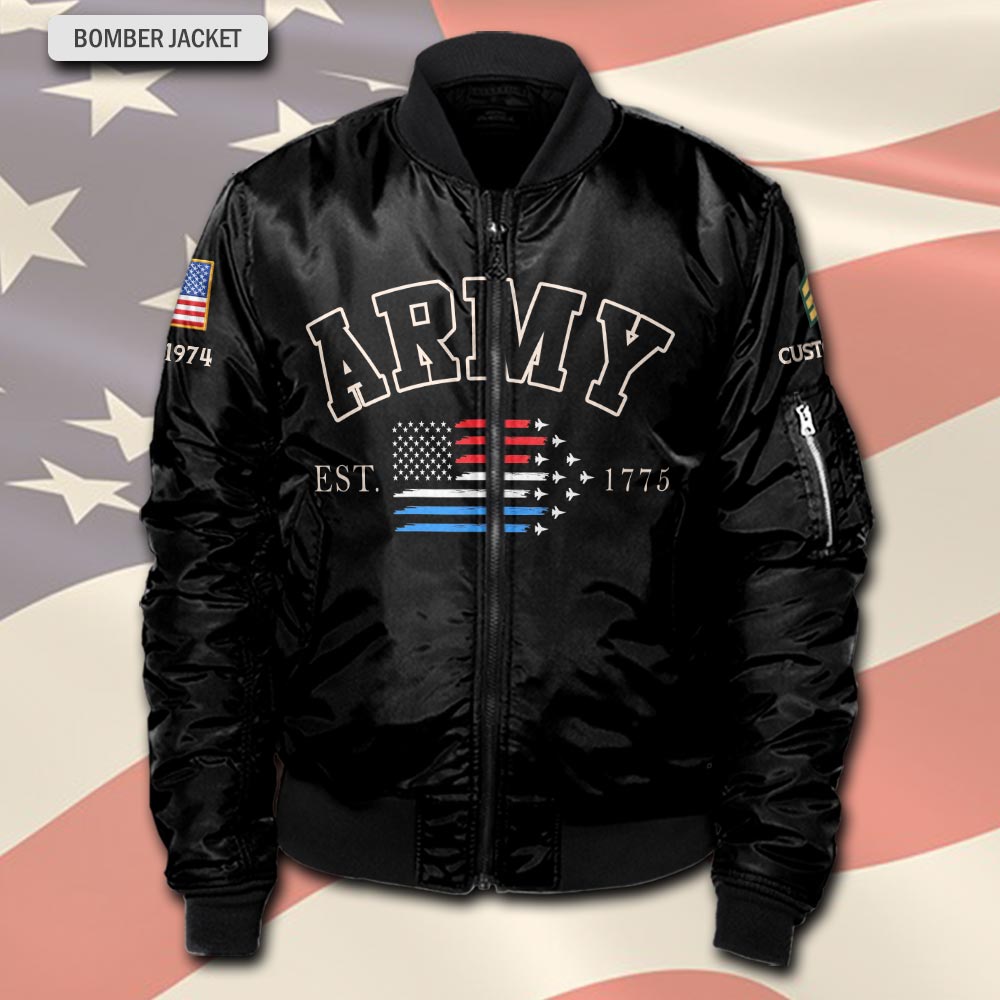 US Army, E 8 Army Master Sergeant - Bomber Jacket - Image 2