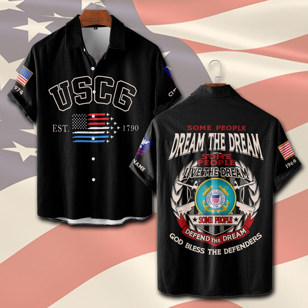 US Coast Guard, I Walked The Walk - Short Sleeve Button Shirt