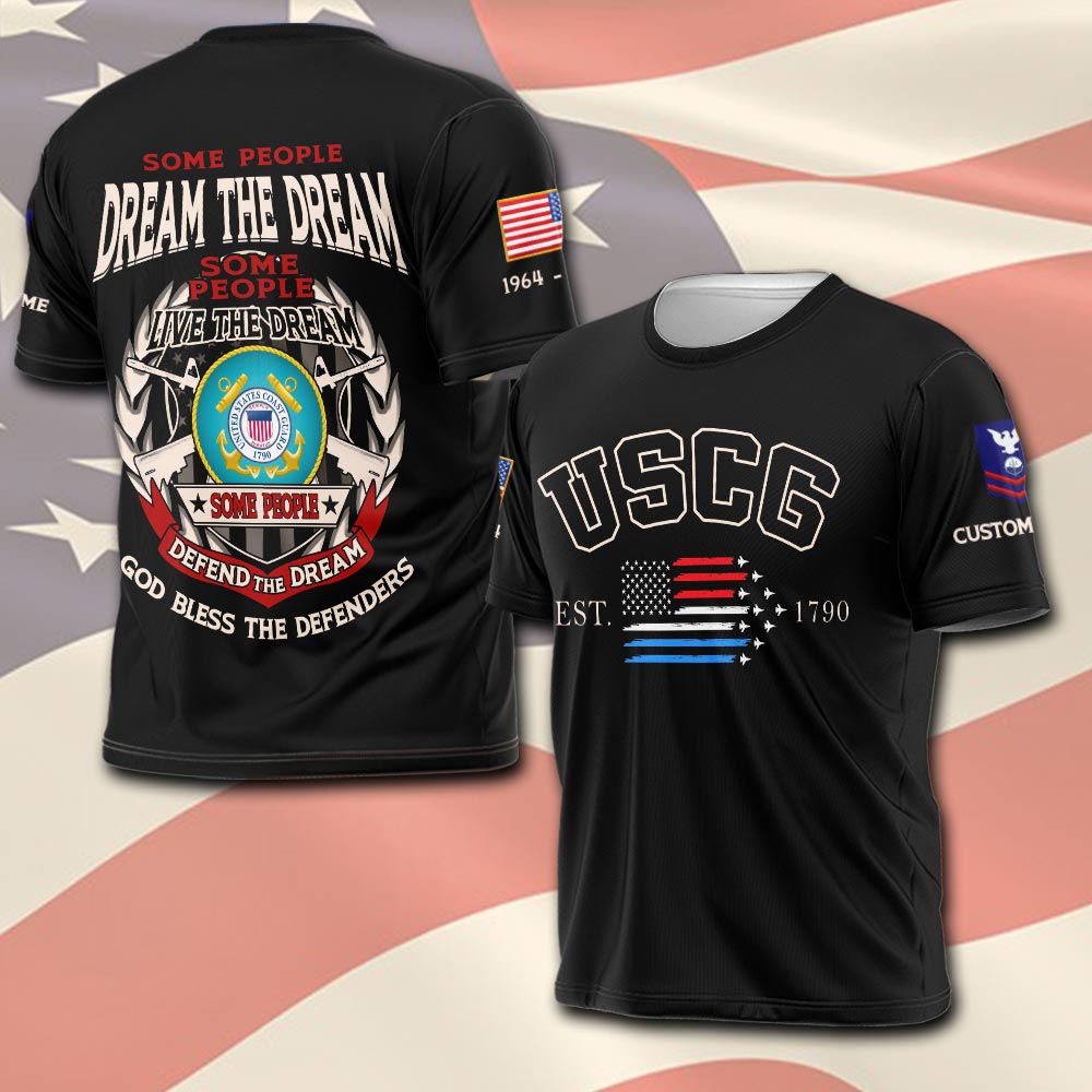 US Coast Guard, E 6 Red - T-Shirt