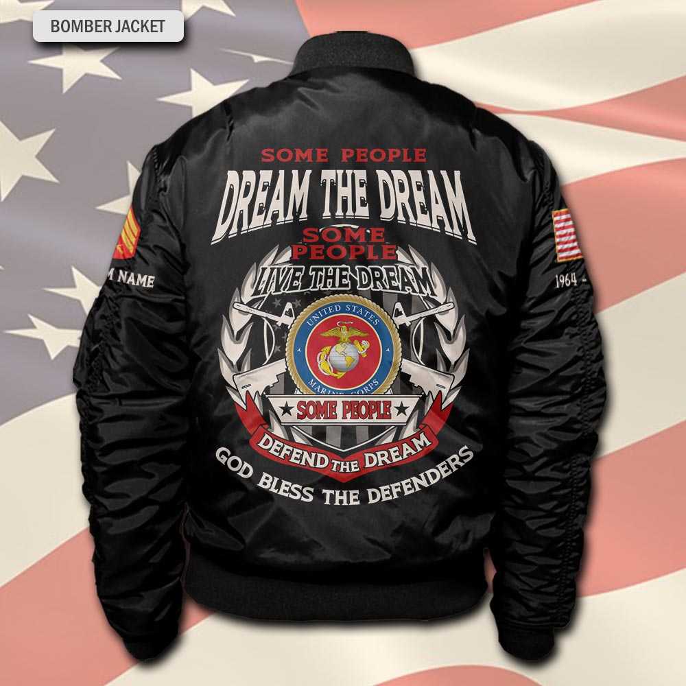 US Marine Corps, W 4 Marines Chief Warrant Officer 4 - Bomber Jacket - Image 3