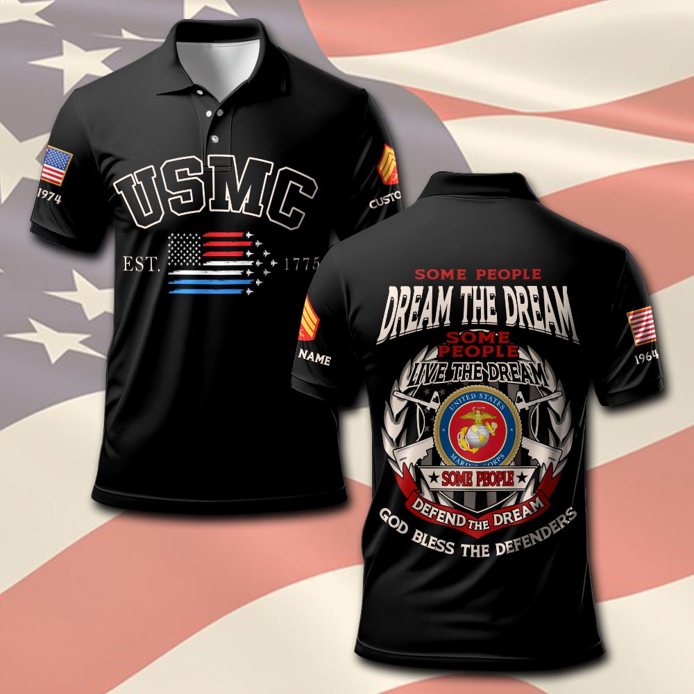 US Marine Corps, E 5 Marines Sergeant - Polo Shirt