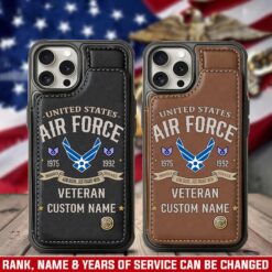 US Air Force , Freedom Over Fear - Leather Flip Phone Case