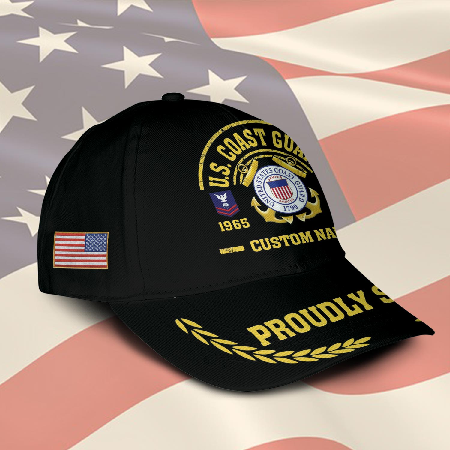 US Coast Guard, E 6 Red - Classic Cap - Image 2