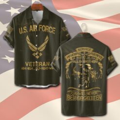 US Air Force , Honoring All Who Served - Short Sleeve Button Shirt