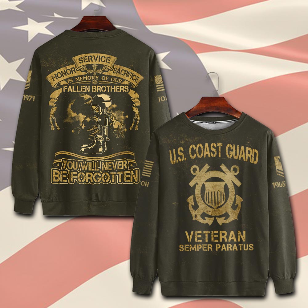 US Coast Guard, E 7 Gold - Sweatshirt