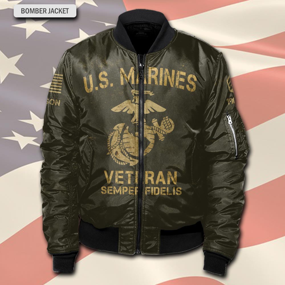 US Marine Corps, First to Fight - Bomber Jacket - Image 2