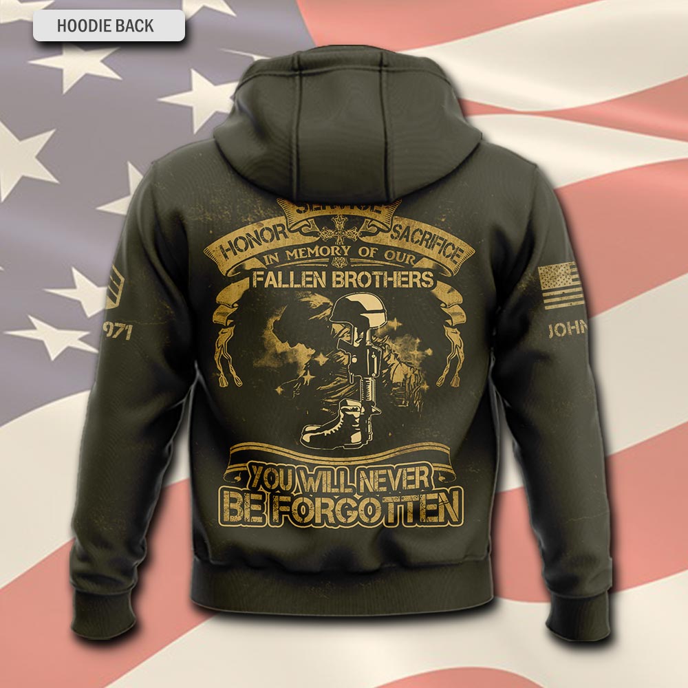 US Marine Corps, I Walked The Walk - Hoodie - Image 3