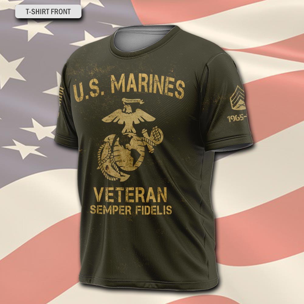 US Marine Corps, E 9 Marines Sergeant Major - T-Shirt - Image 2
