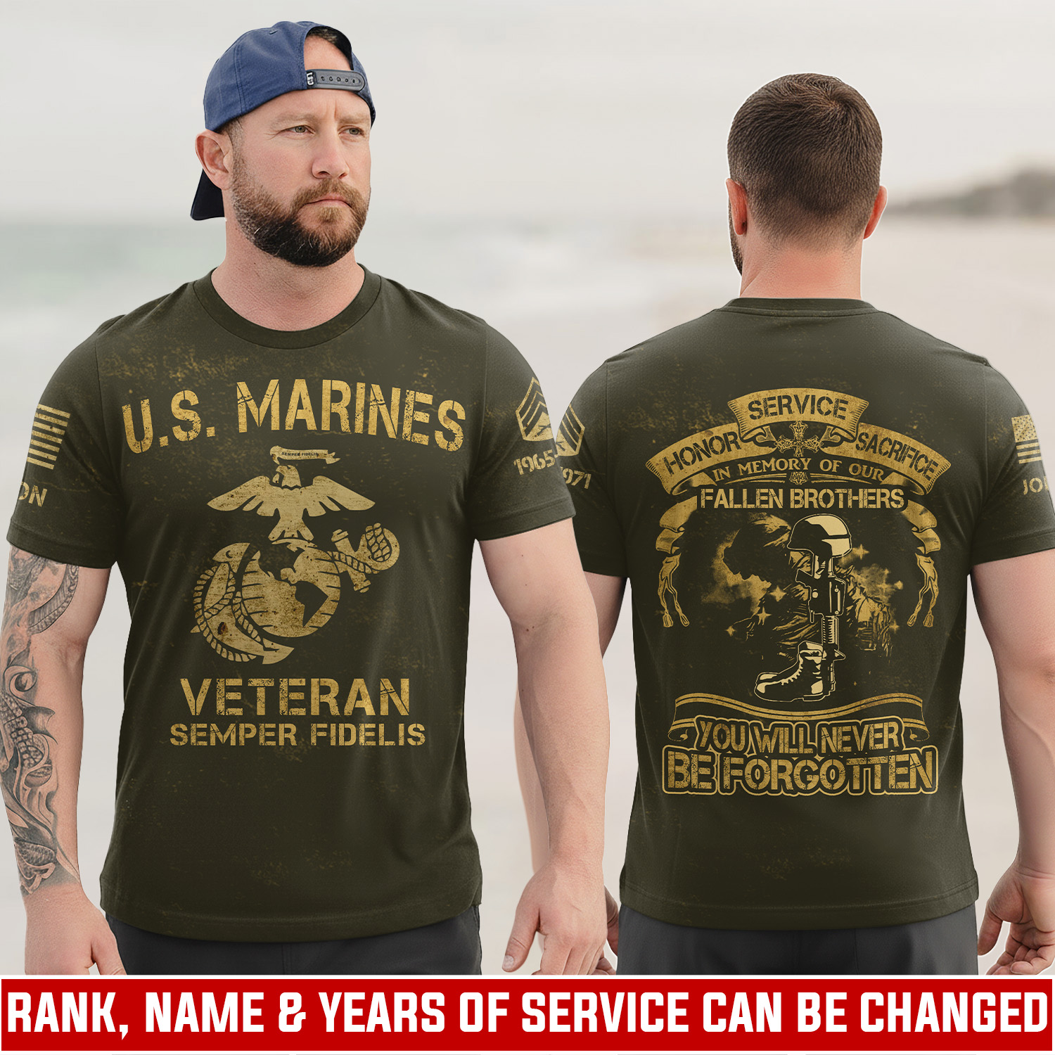 US Marine Corps, E 9 Marines Sergeant Major - T-Shirt