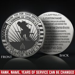 US Army, Defender of Freedom - Military Engraved Challenge Coin