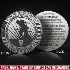 US Coast Guard, Freedom Isn't Free - Military Engraved Challenge Coin