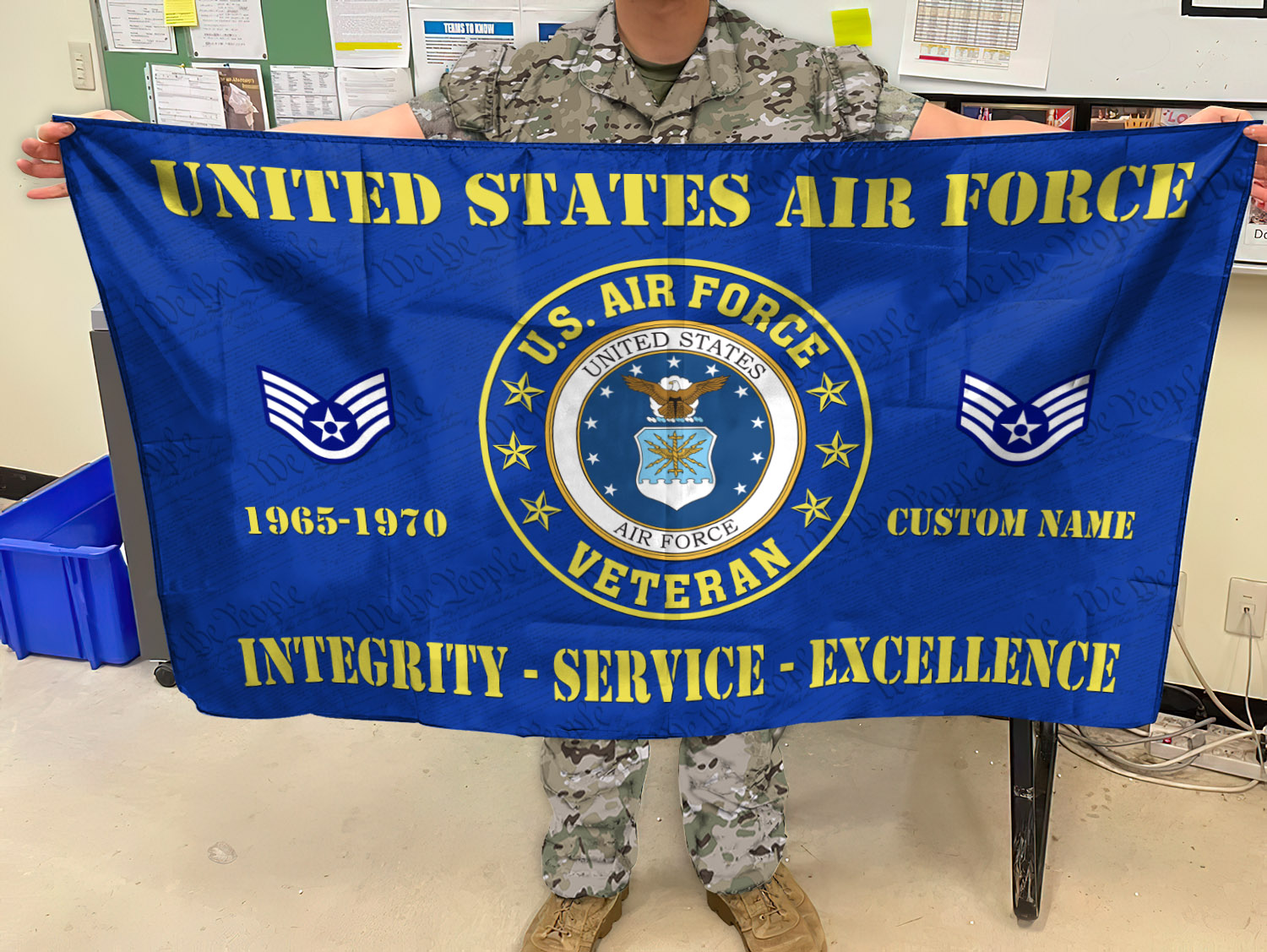 US Air Force , Honor, Duty, Service - Flying Flag 5×8 Feet(152×244 Cm) - Image 2