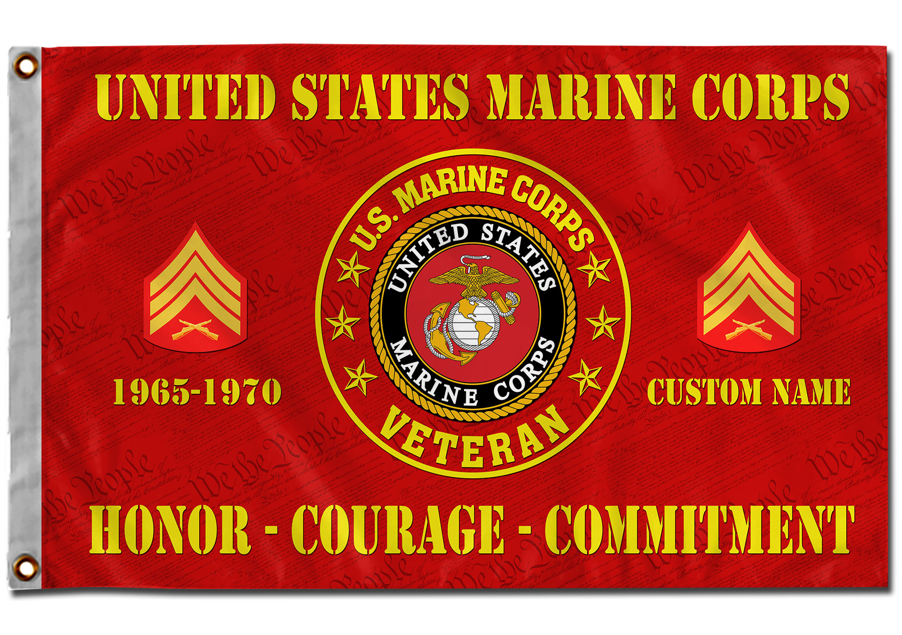 US Marine Corps, Defender of Freedom - Flying Flag 2×3 Feet(60×90 Cm) - Image 3