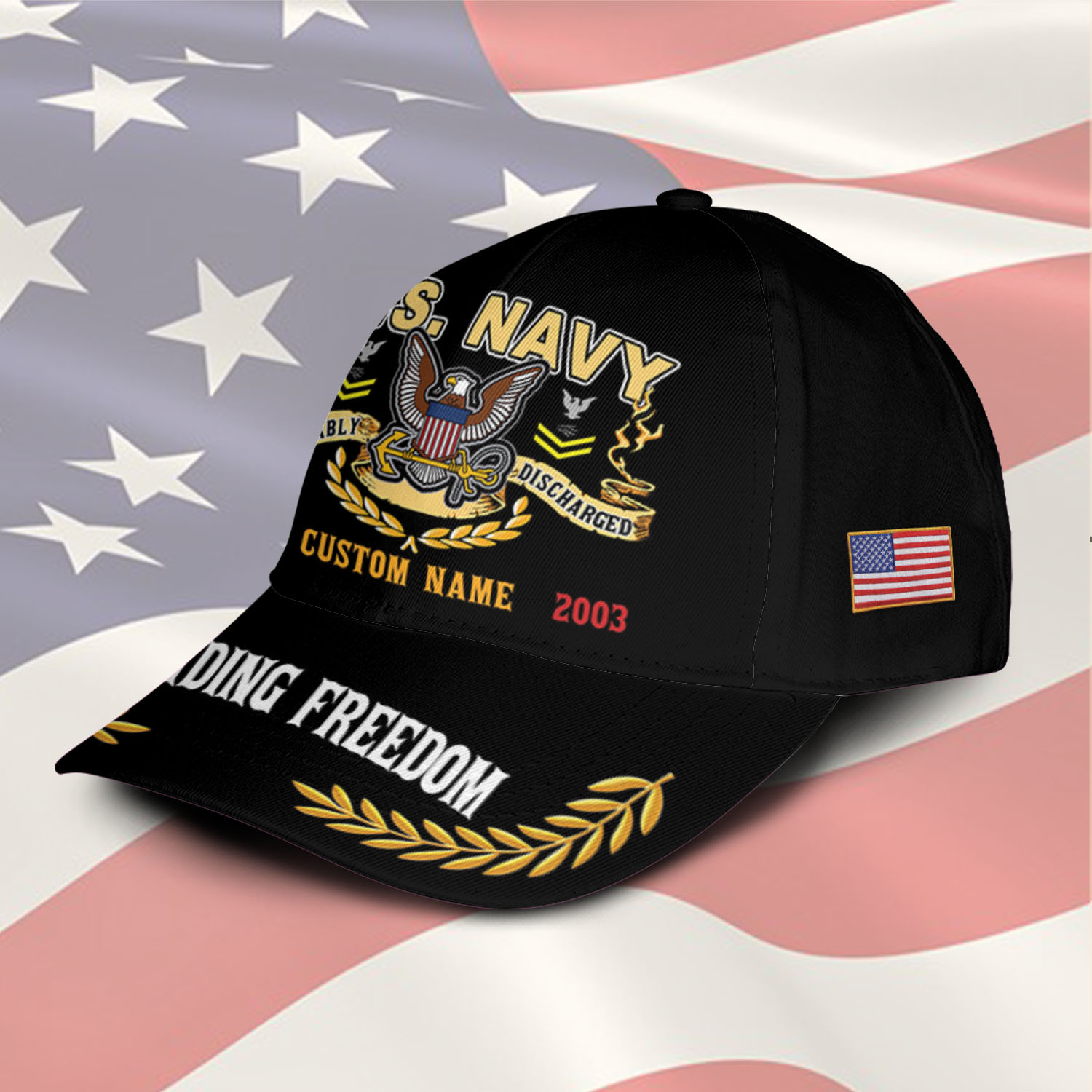 US Navy, E 3 White - Classic Cap - Image 2