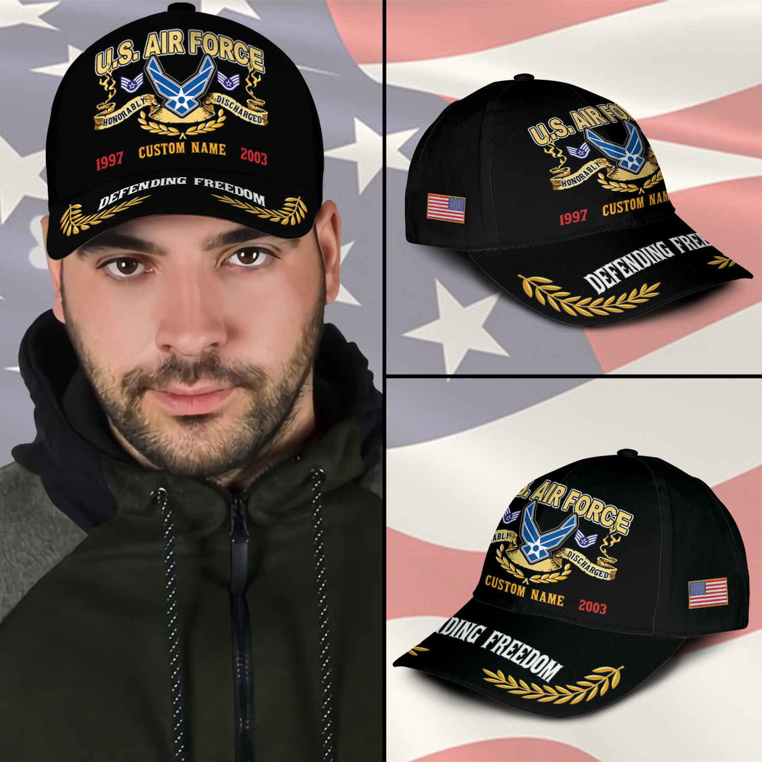 US Air Force, E 5 Air Force Staff Sergeant - Classic Cap - Image 3