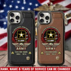 US Army, E 4 Army Corporal - Leather Flip Phone Case
