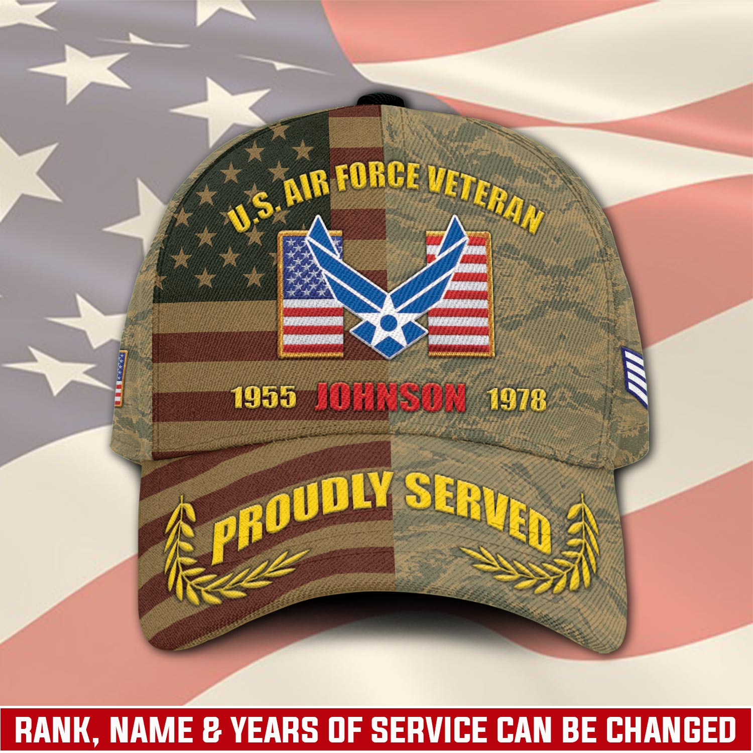 US Air Force, American By Birth, Veteran By Choice - Classic Cap