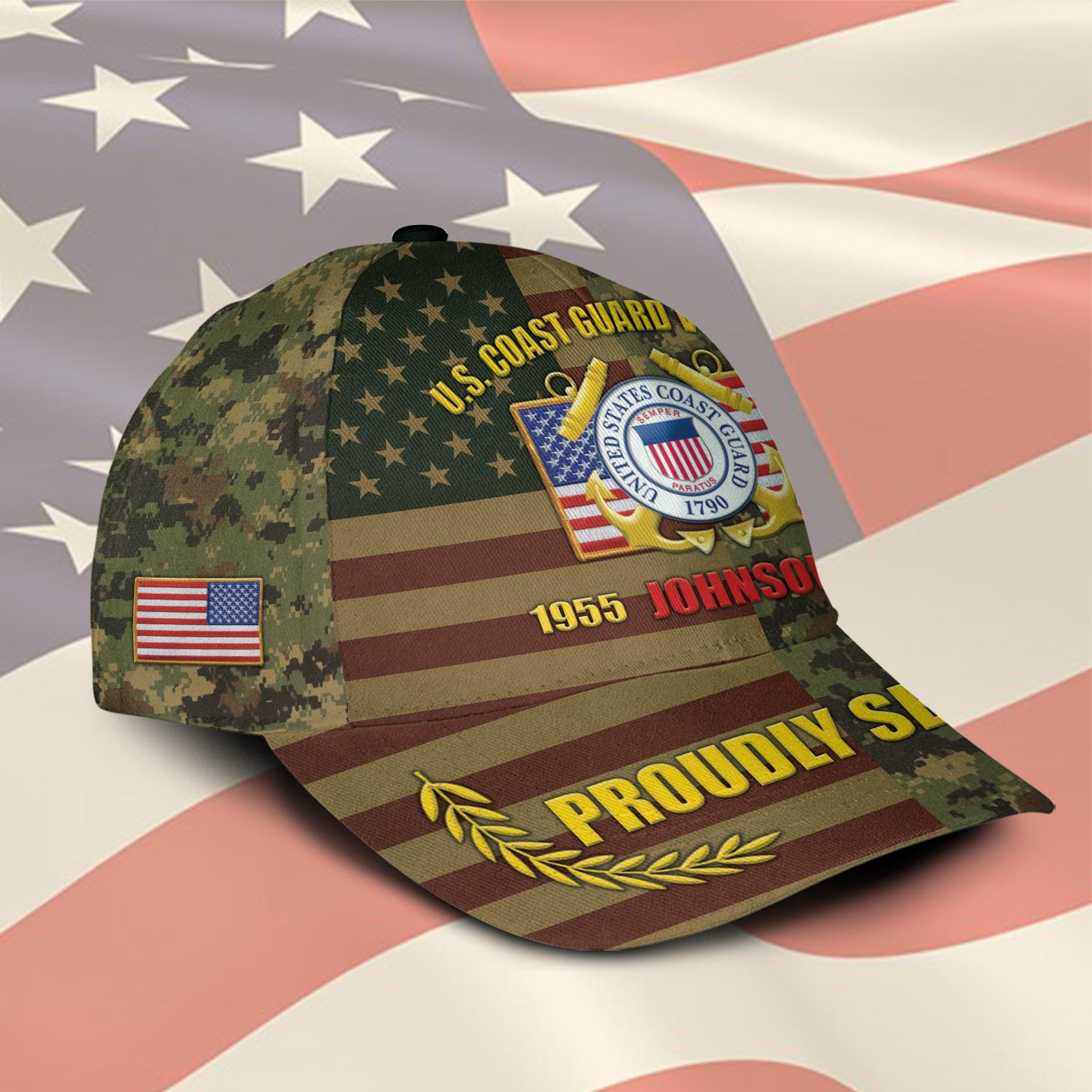 US Coast Guard, E 3 Blue - Classic Cap - Image 2