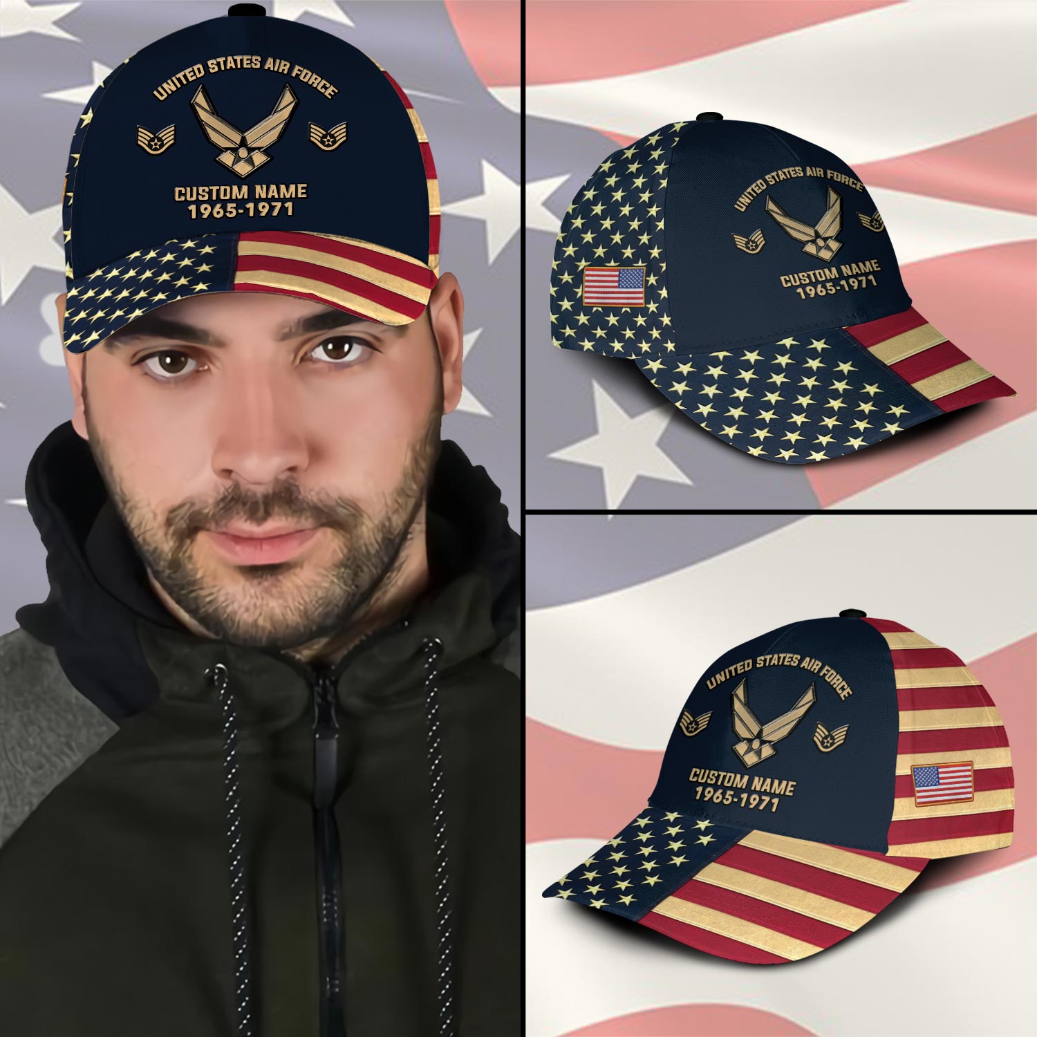 US Air Force, Always Remember, Never Forget - Classic Cap - Image 3