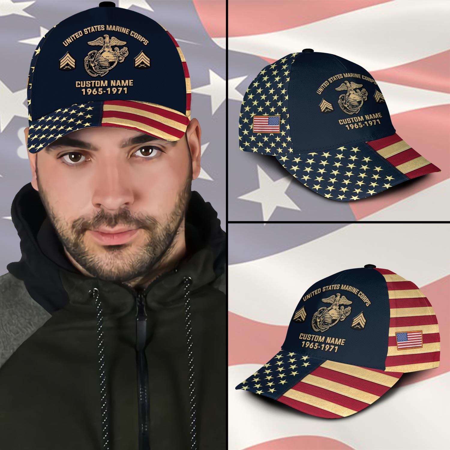 US Marine Corps, W 4 Marines Chief Warrant Officer 4 - Classic Cap - Image 3