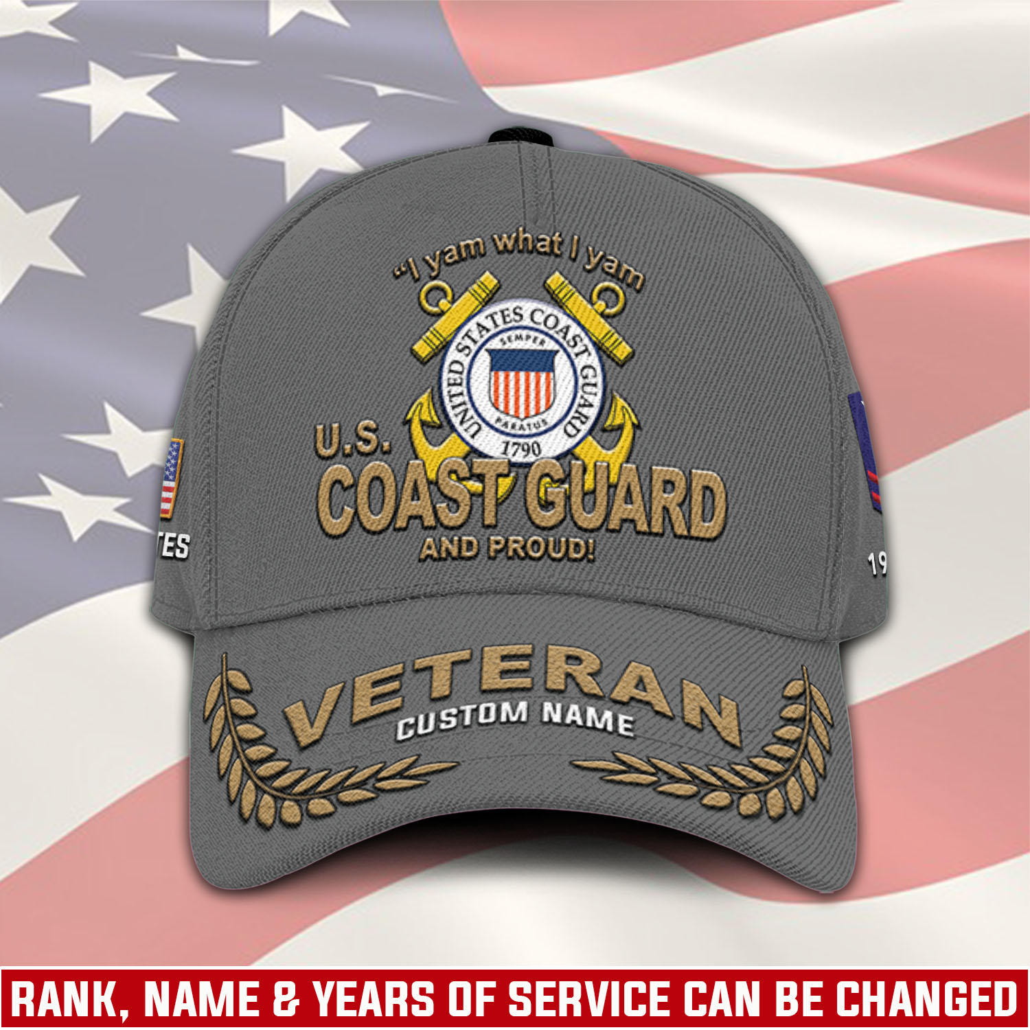 US Coast Guard, American By Birth, Veteran By Choice - Classic Cap