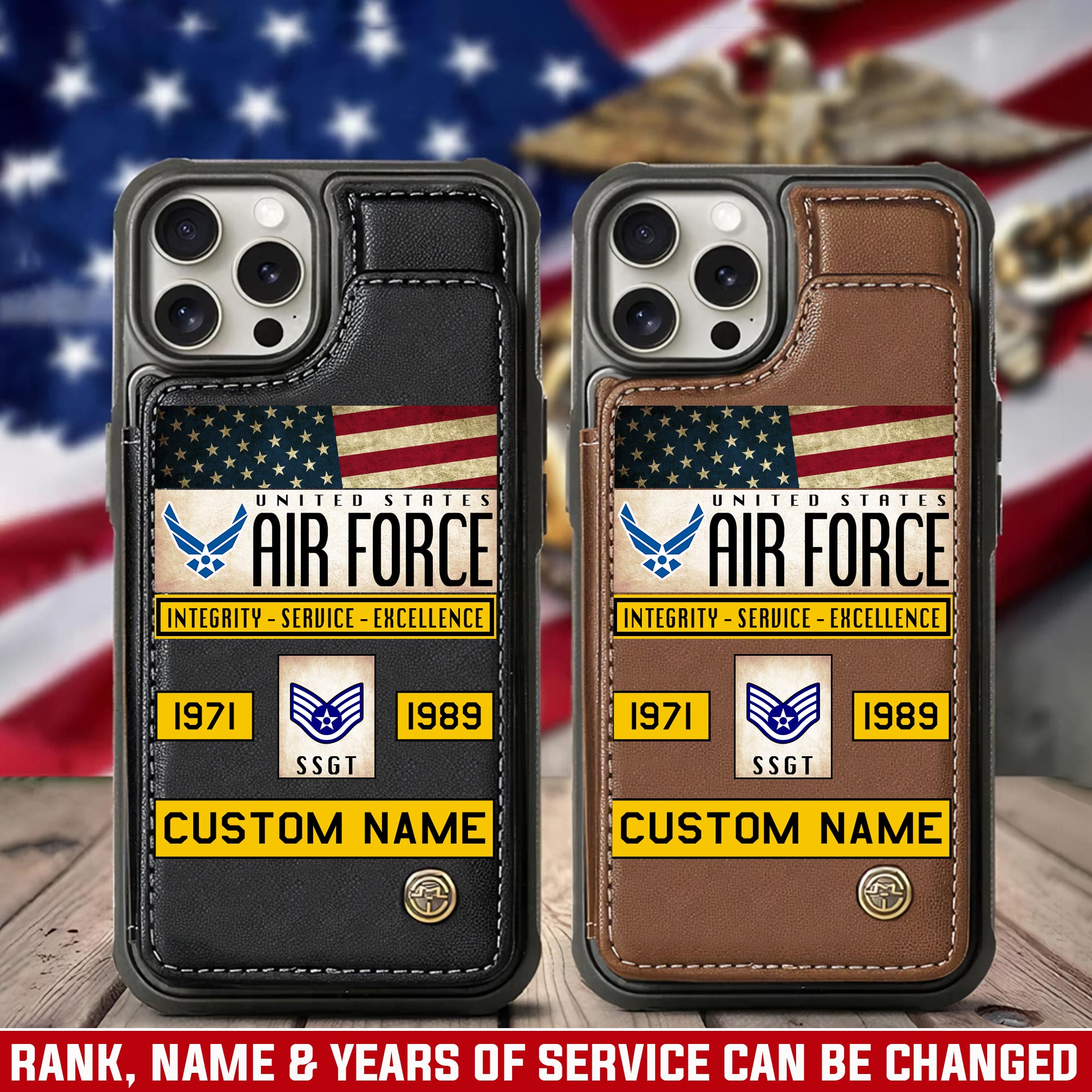 US Air Force , Lest We Forget - Leather Flip Phone Case