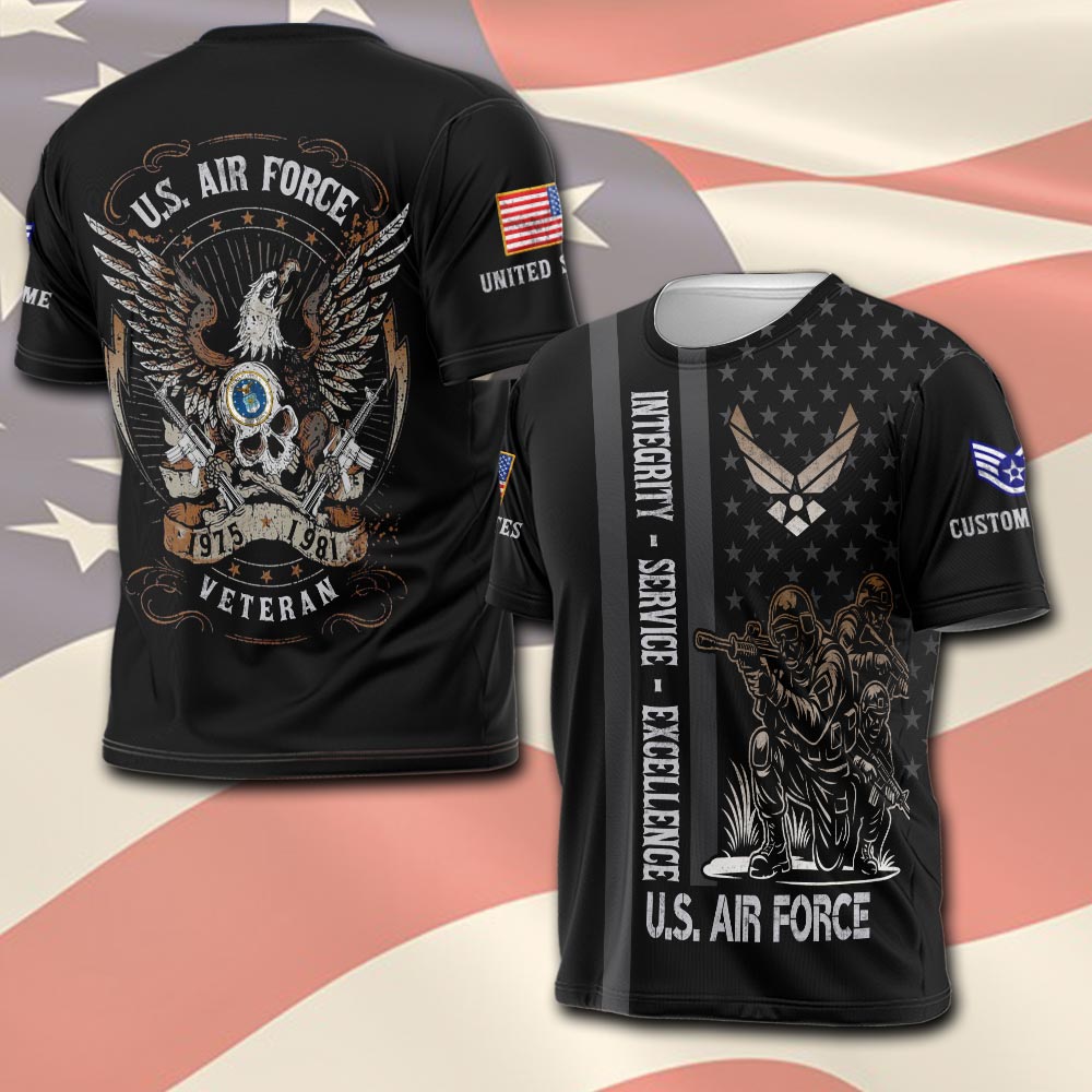 US Air Force , Freedom Over Fear - T-Shirt