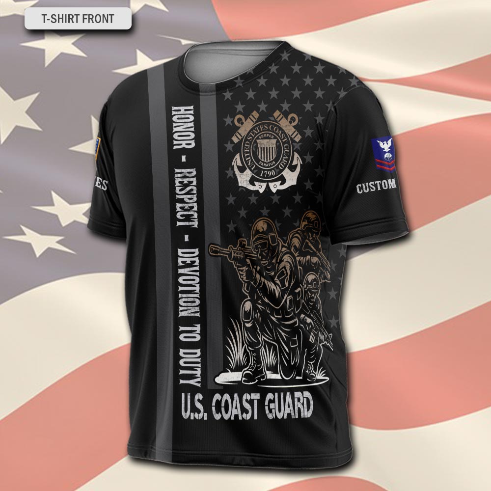 US Coast Guard, Second To None - T-Shirt - Image 2