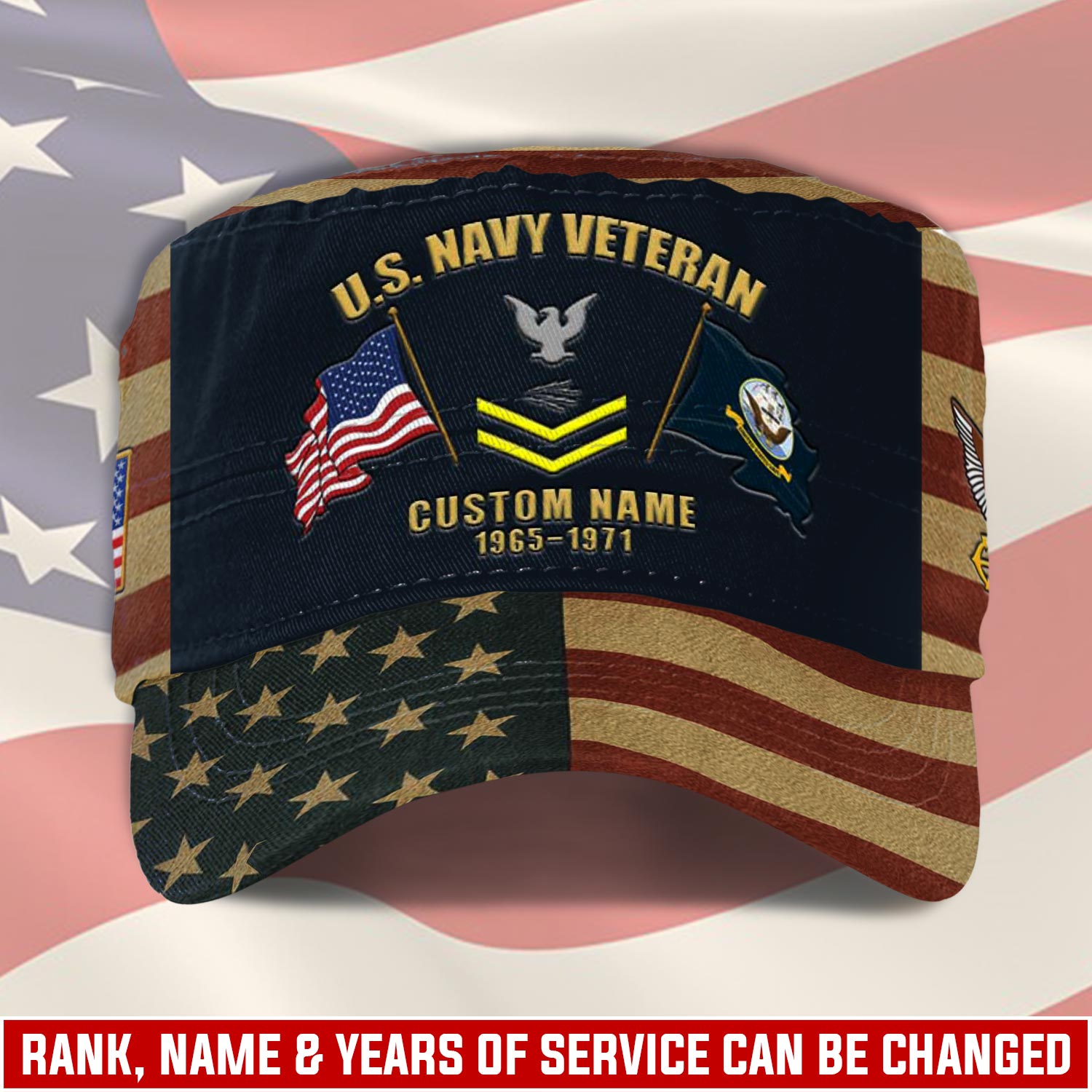 US Navy, E 5 Red - Military Cap