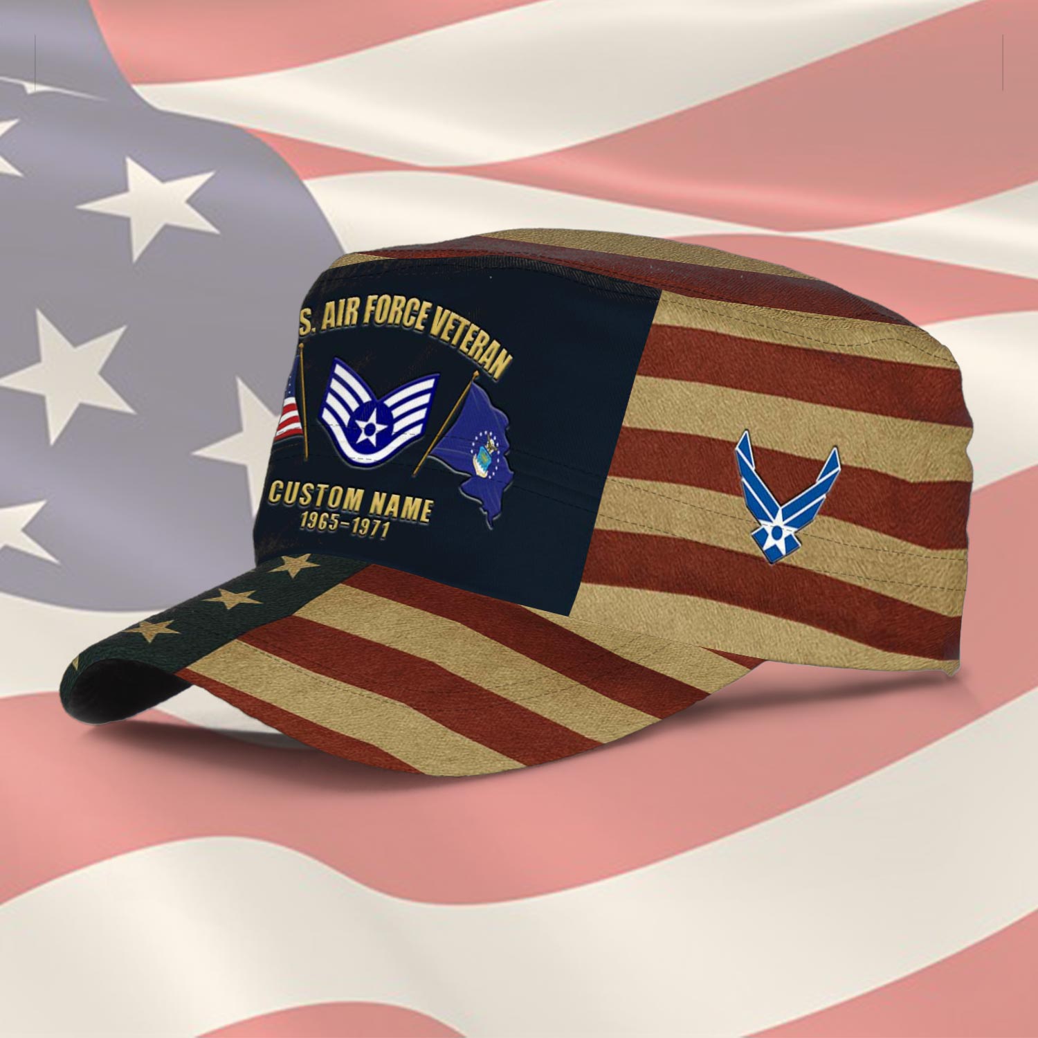 US Air Force , E 4 Air Force Sergeant - Military Cap - Image 2