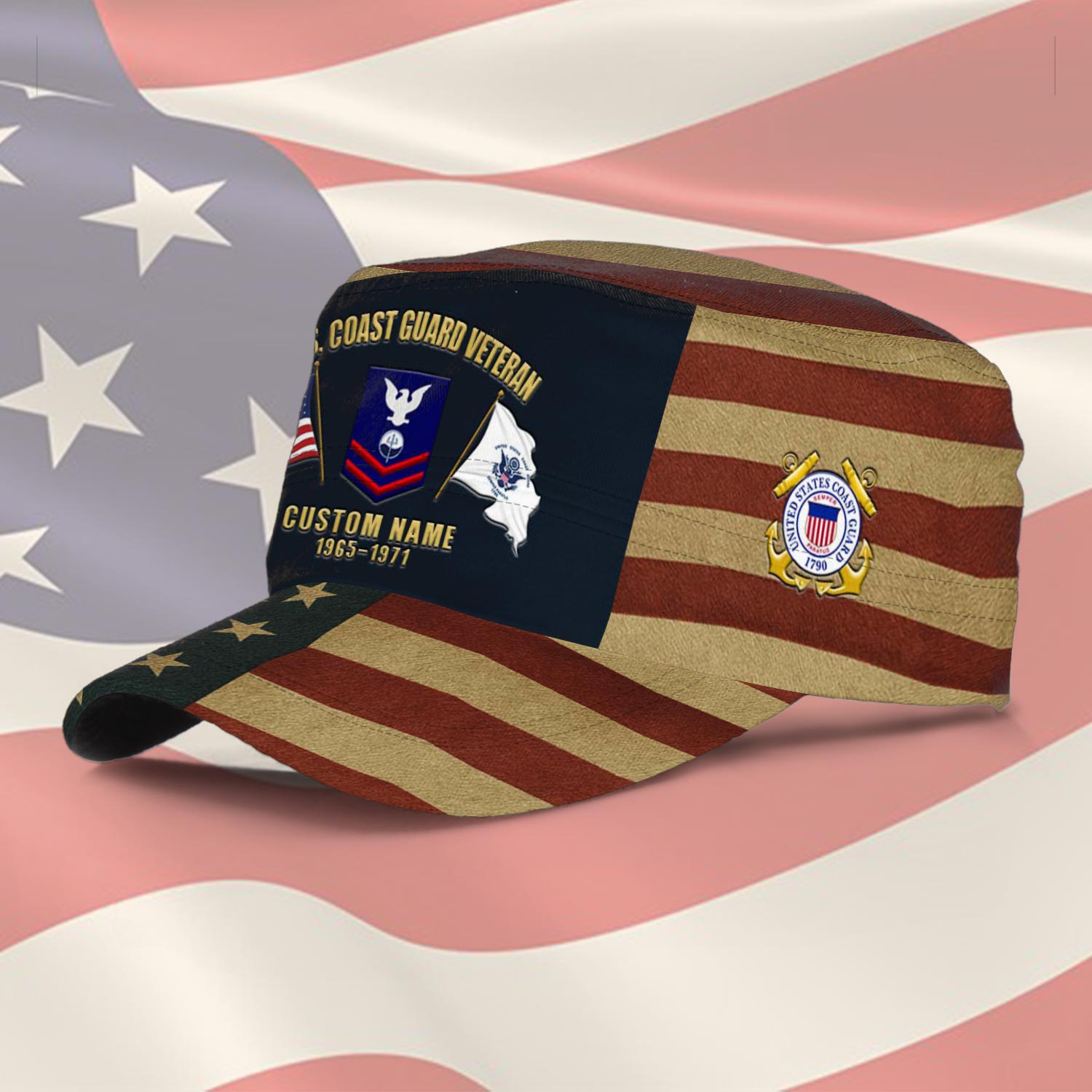 US Coast Guard, No One Gets Left Behind - Military Cap - Image 2