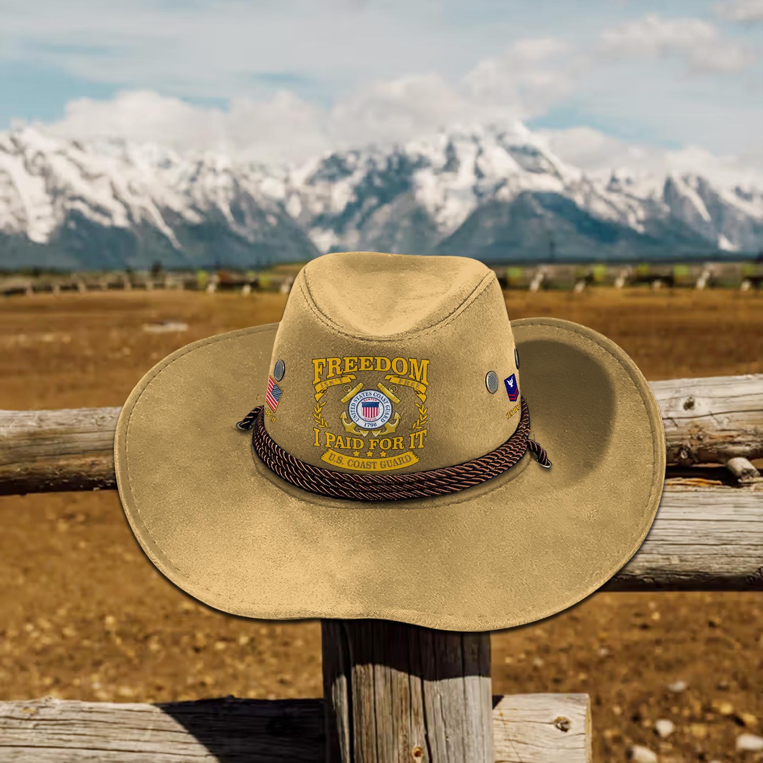US Coast Guard, E 6 Gold - Cowboy Hat - Image 5