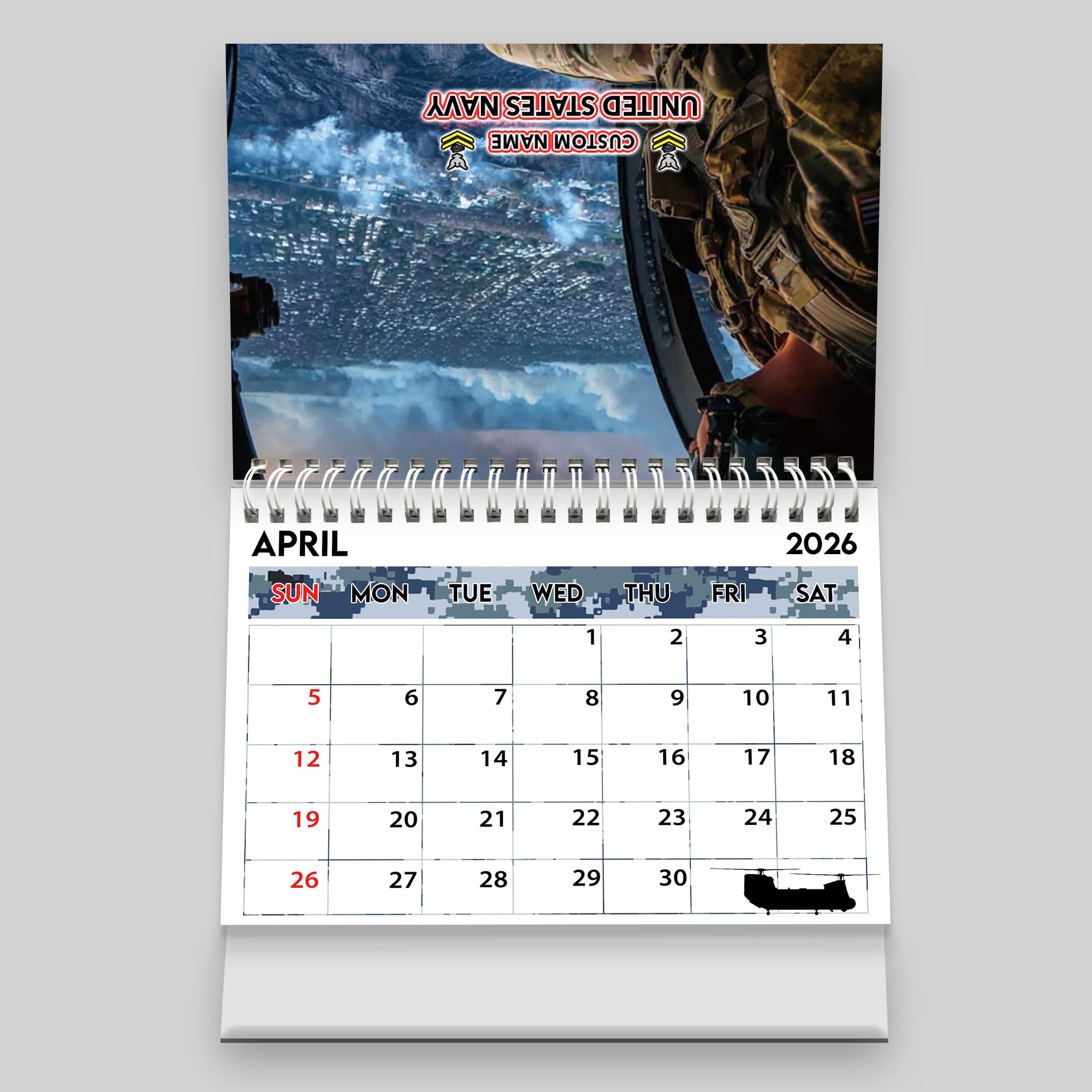 US Navy, Proud To Have Served - Personalized Military Desk Calendar - Image 6