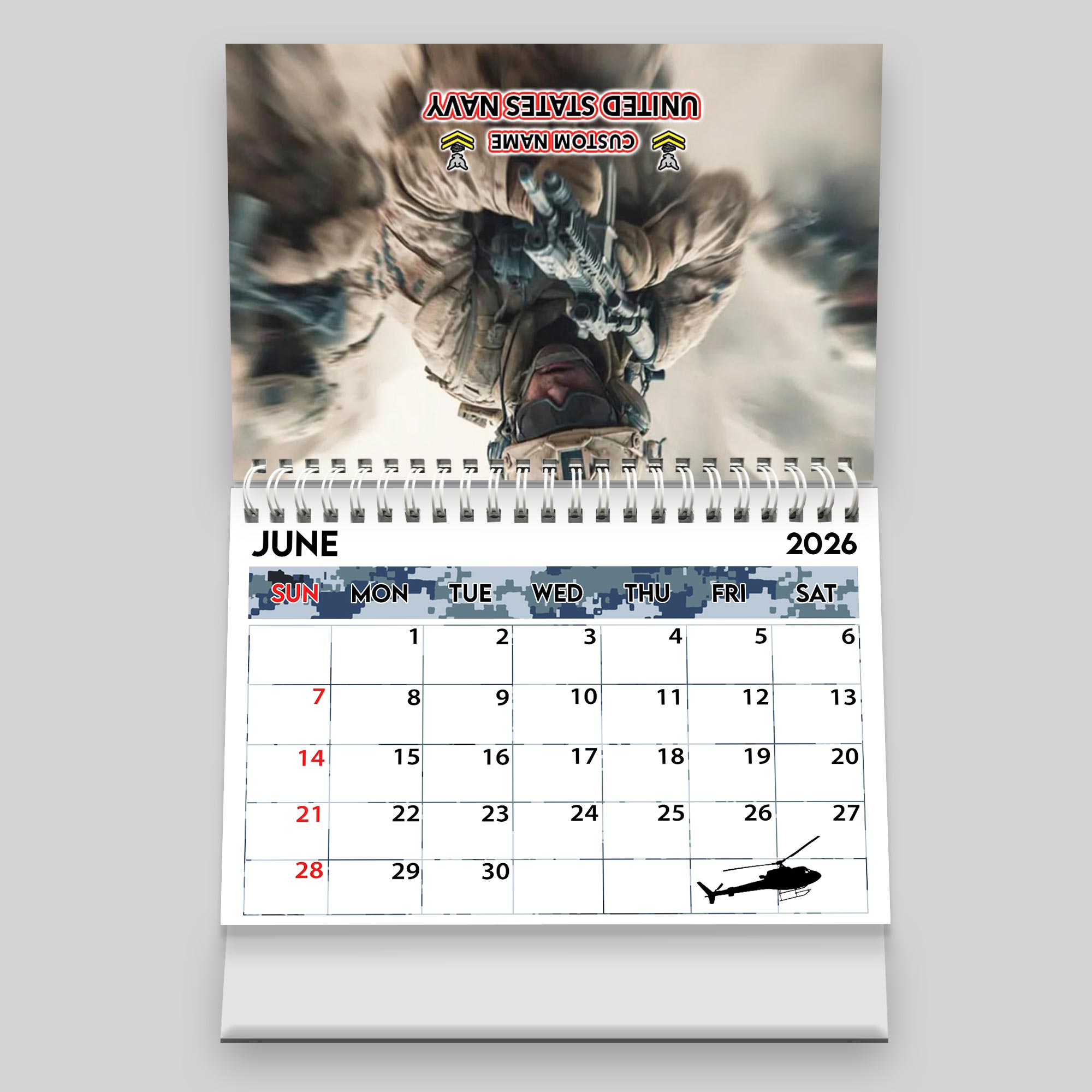 US Navy, Proud To Have Served - Personalized Military Desk Calendar - Image 8