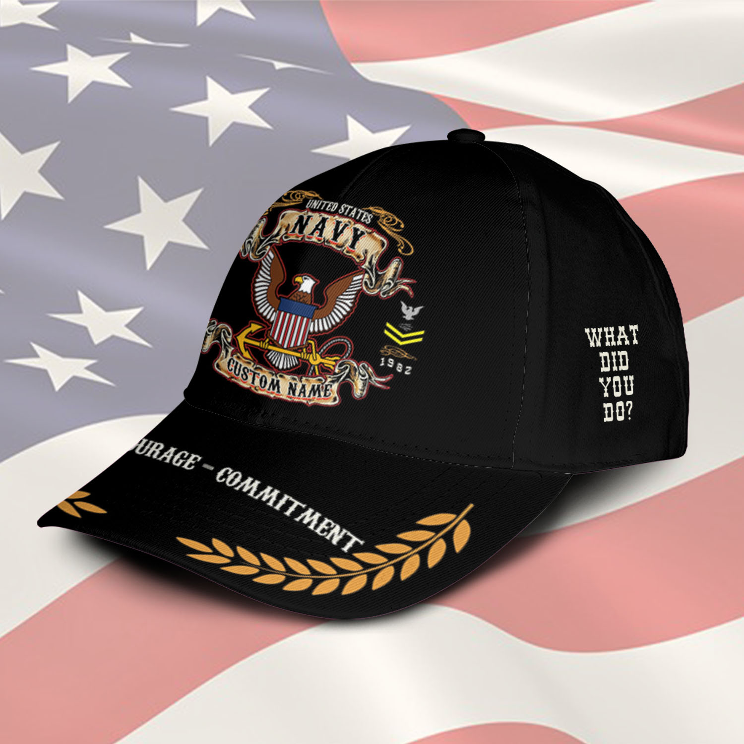 US Navy, E 2 Blue - Classic Cap - Image 2