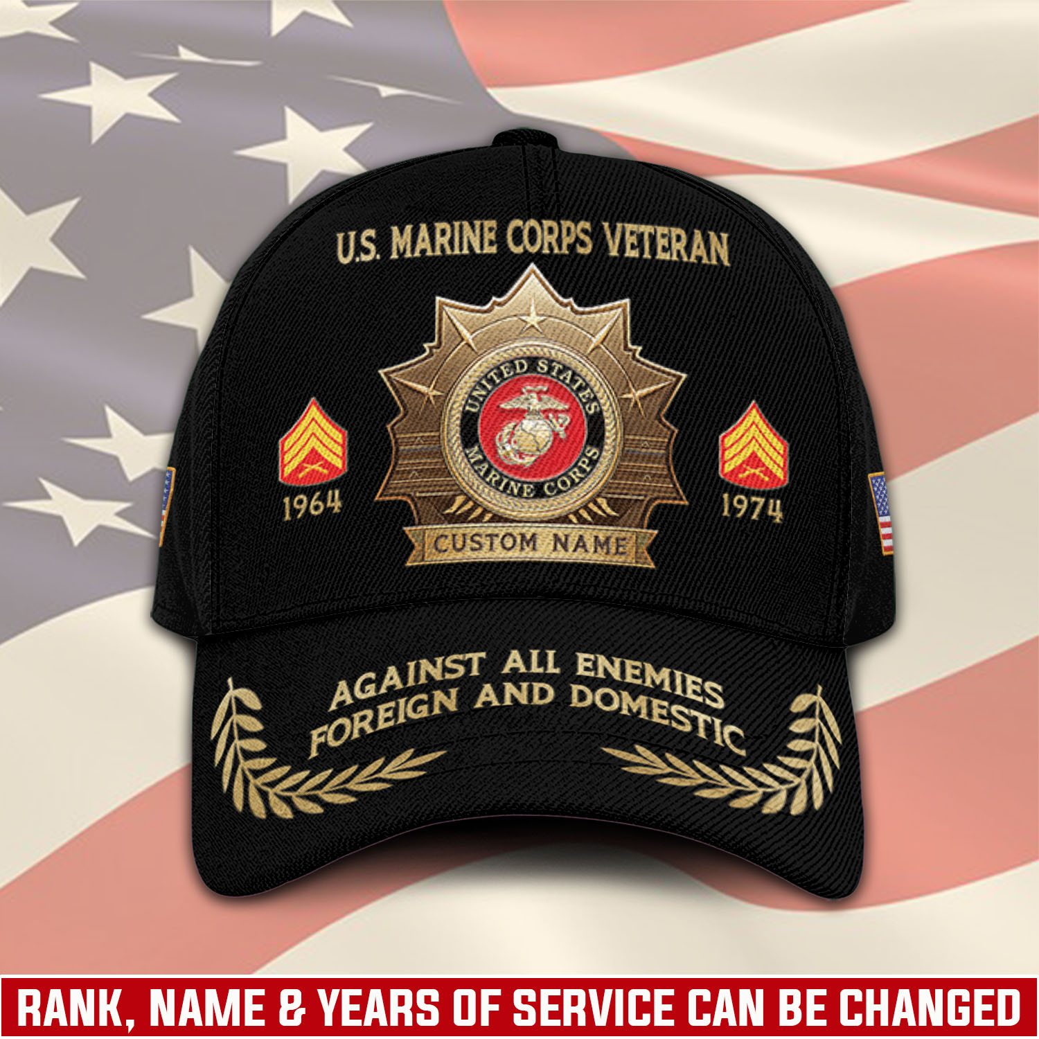 US Marine Corps, American By Birth, Veteran By Choice - Classic Cap
