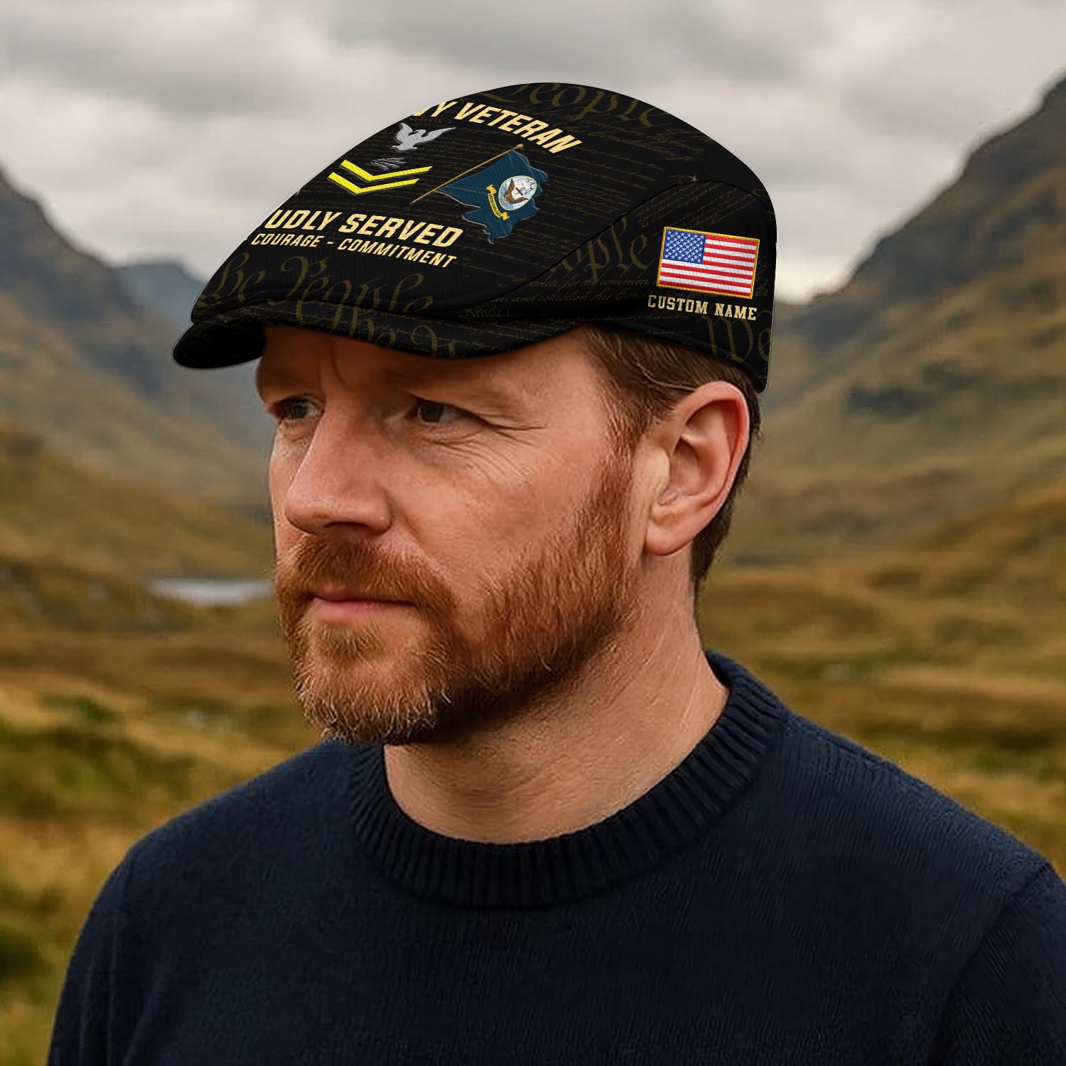 US Navy, E 9 Gold - Jeff Cap - Image 4