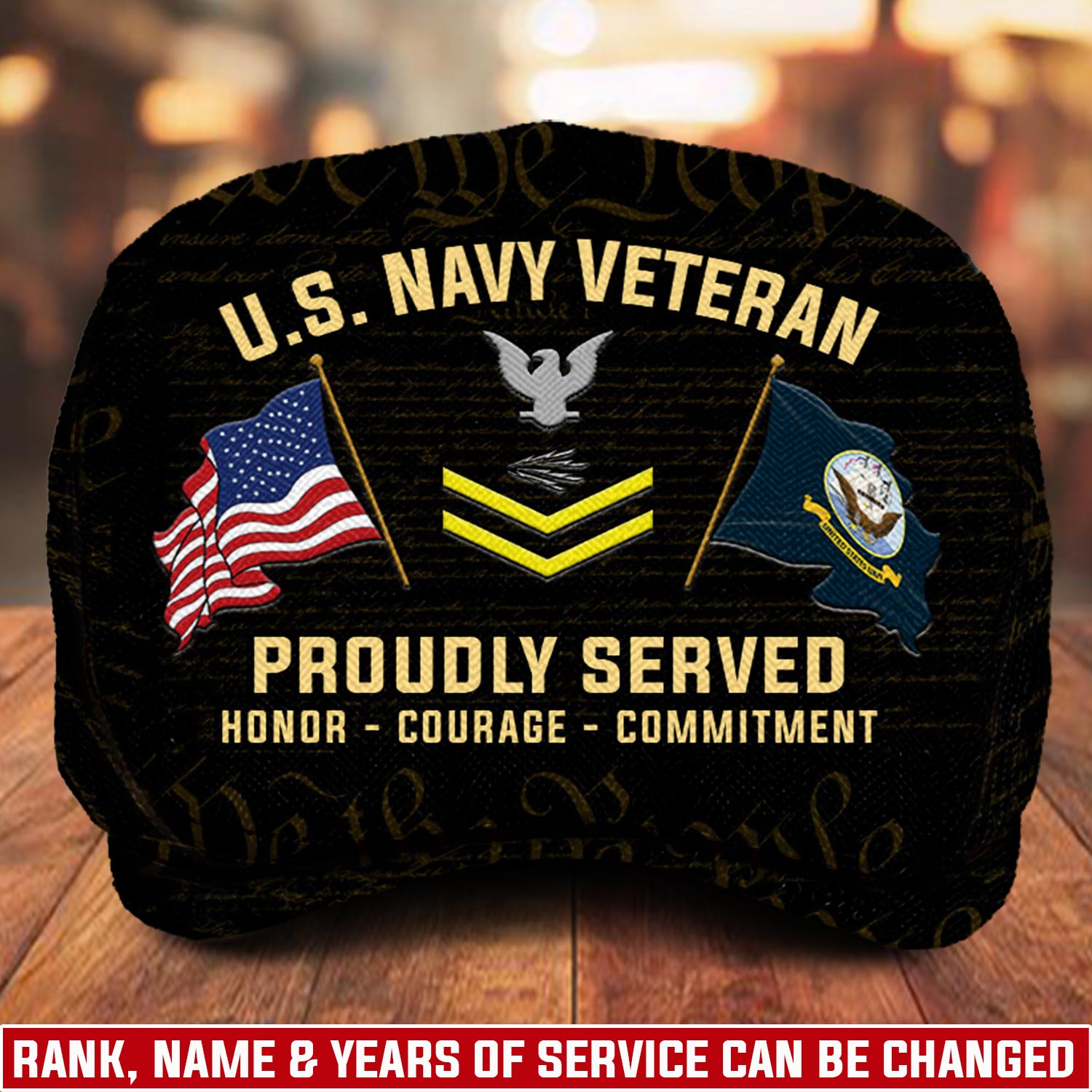 US Navy, E 9 Gold - Jeff Cap