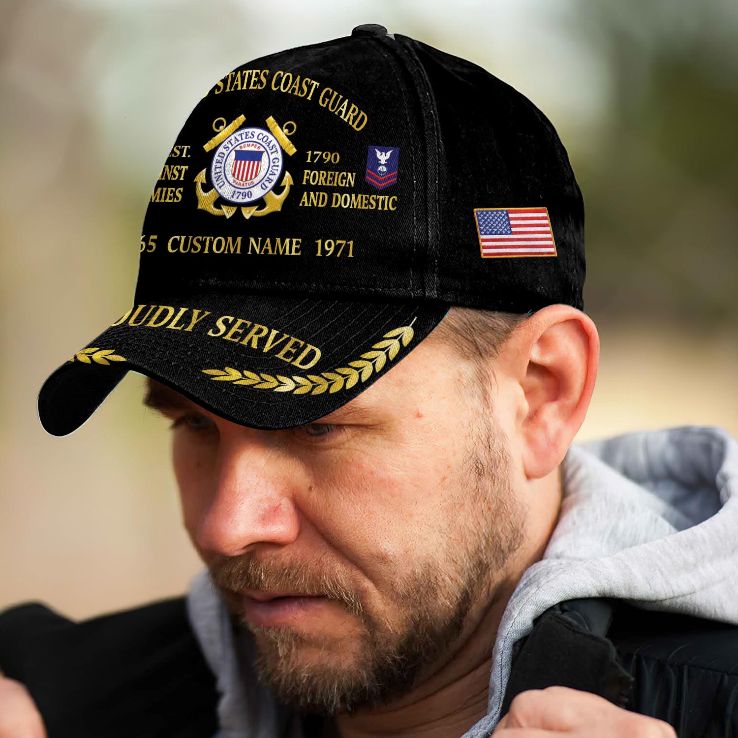 US Coast Guard, Honor The Fallen - Classic Cap - Image 3