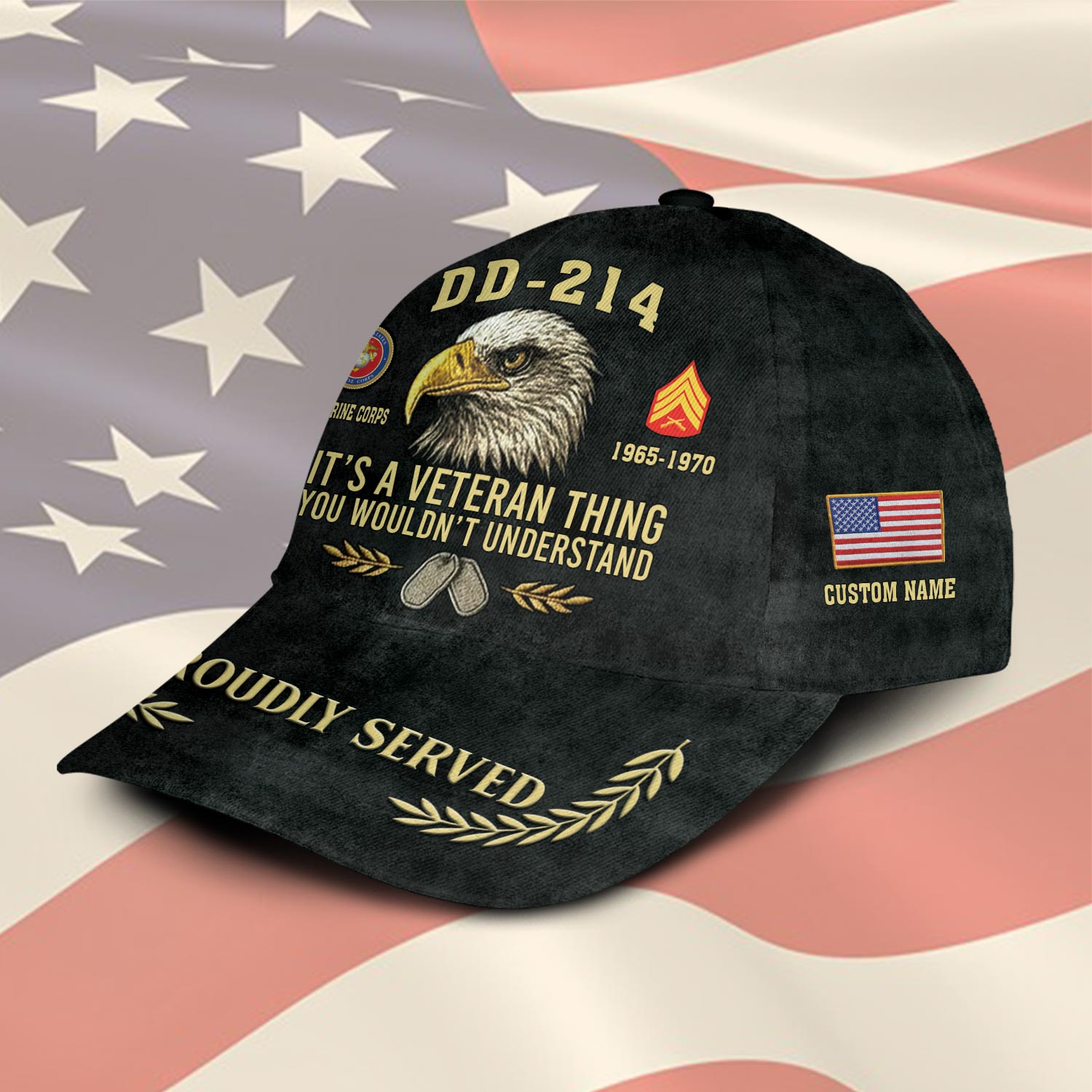US Marine Corps, Remember - Honor - Respect - Classic Cap - Image 2
