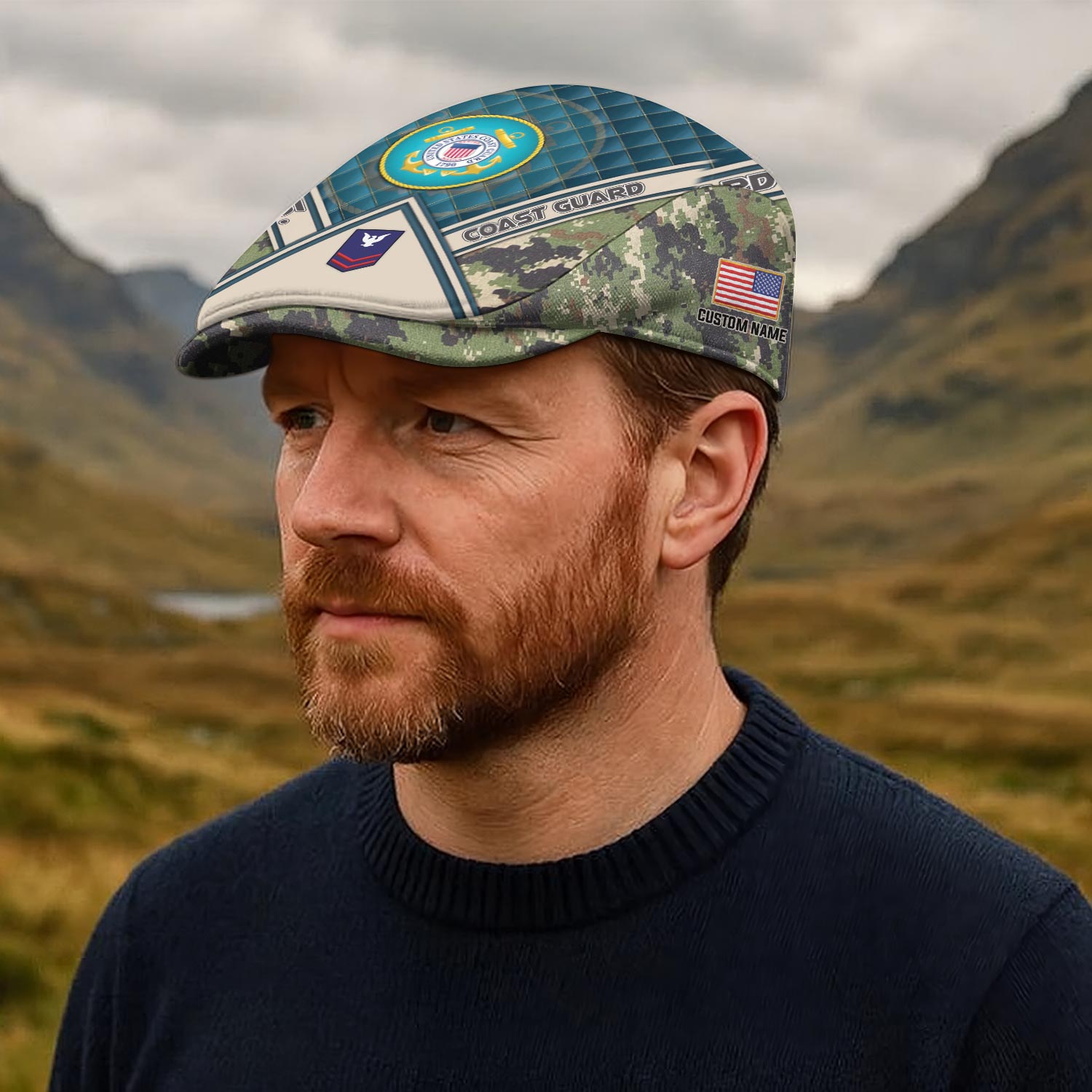 US Coast Guard, E 7 Red - Jeff Cap - Image 4