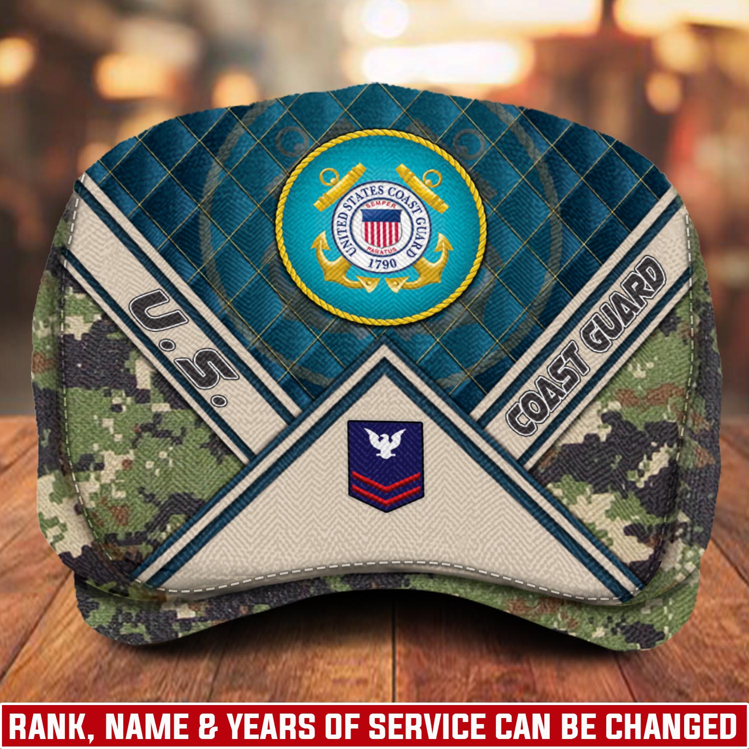 US Coast Guard, E 7 Red - Jeff Cap