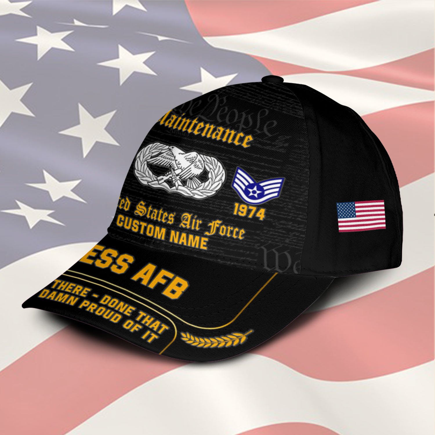 Air Force Badge, Proud To Have Served - Classic Cap - Image 2