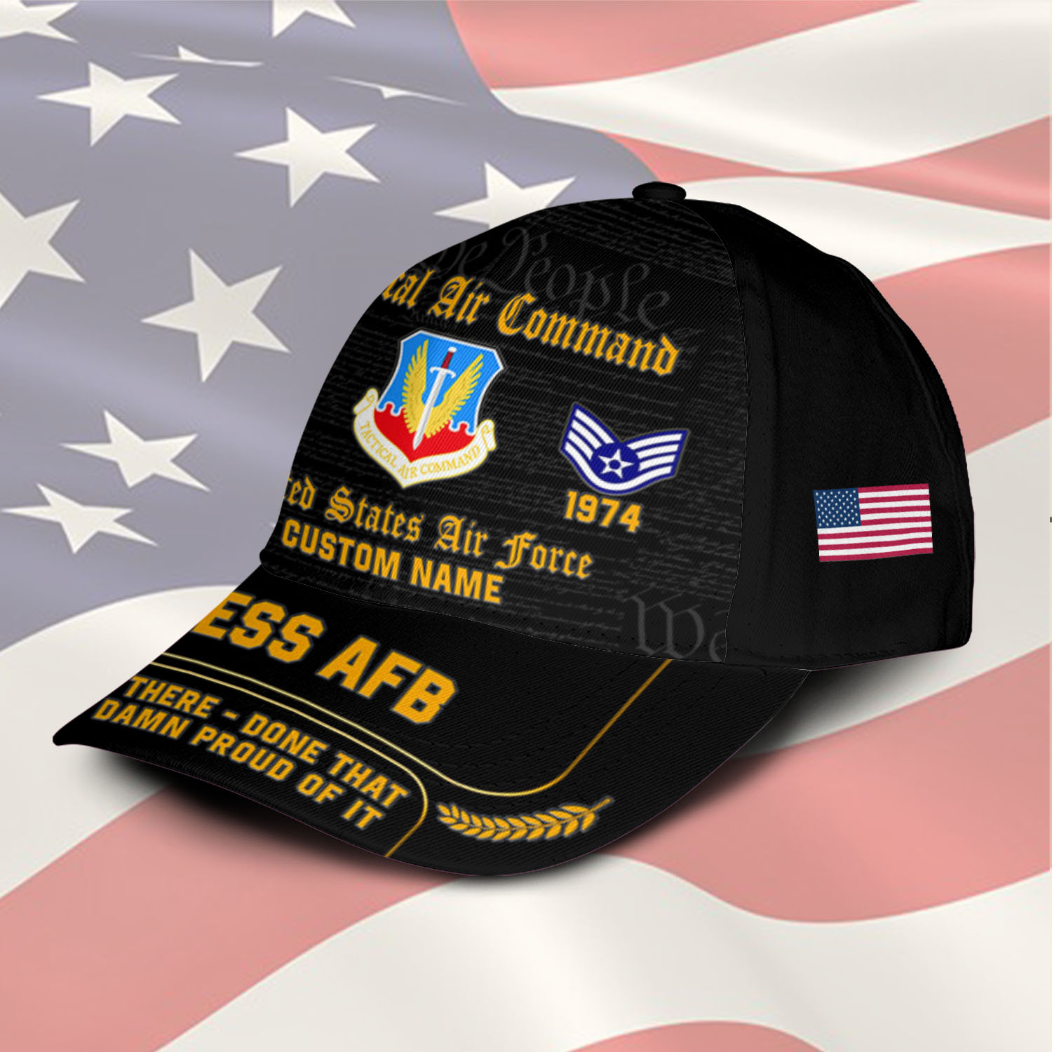 Air Force Command, E 9 Air Force Chief Master Sergeant - Classic Cap - Image 2