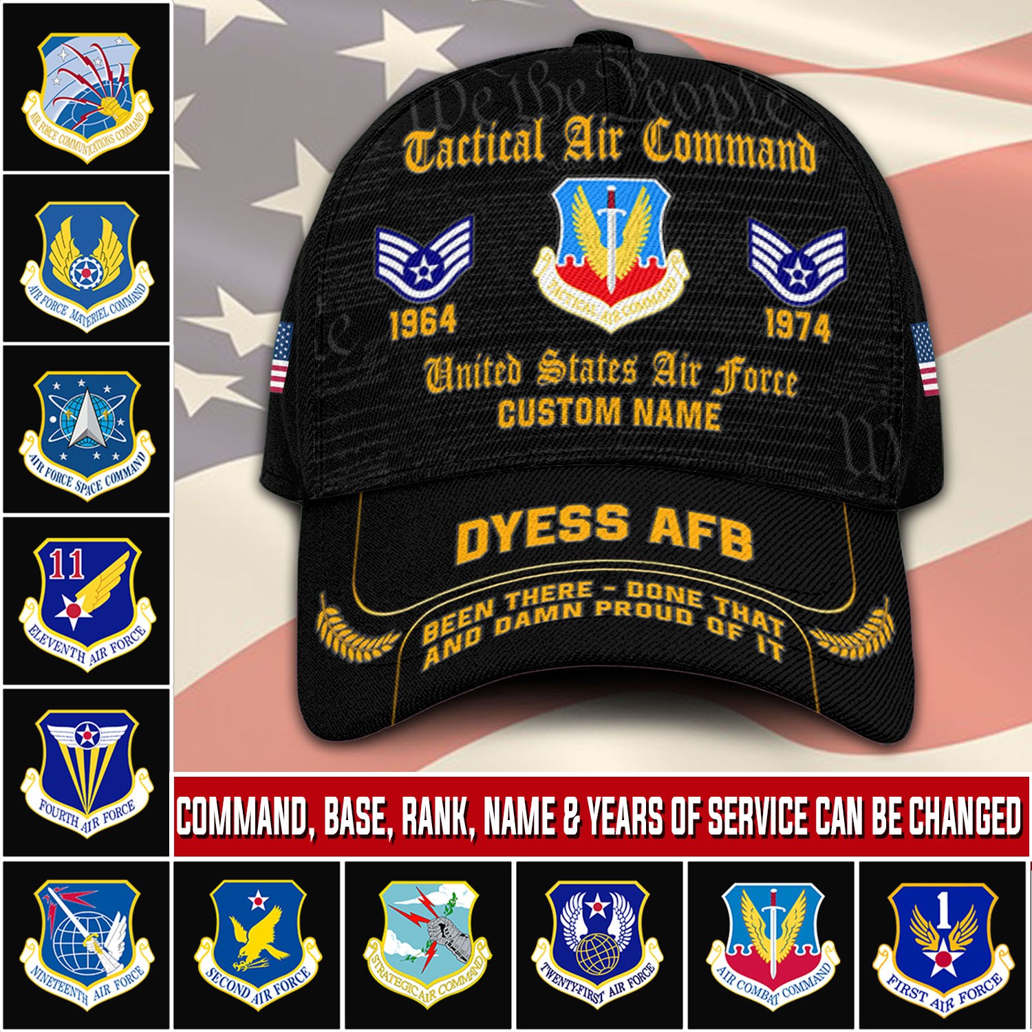 Air Force Command, E 9 Air Force Chief Master Sergeant - Classic Cap