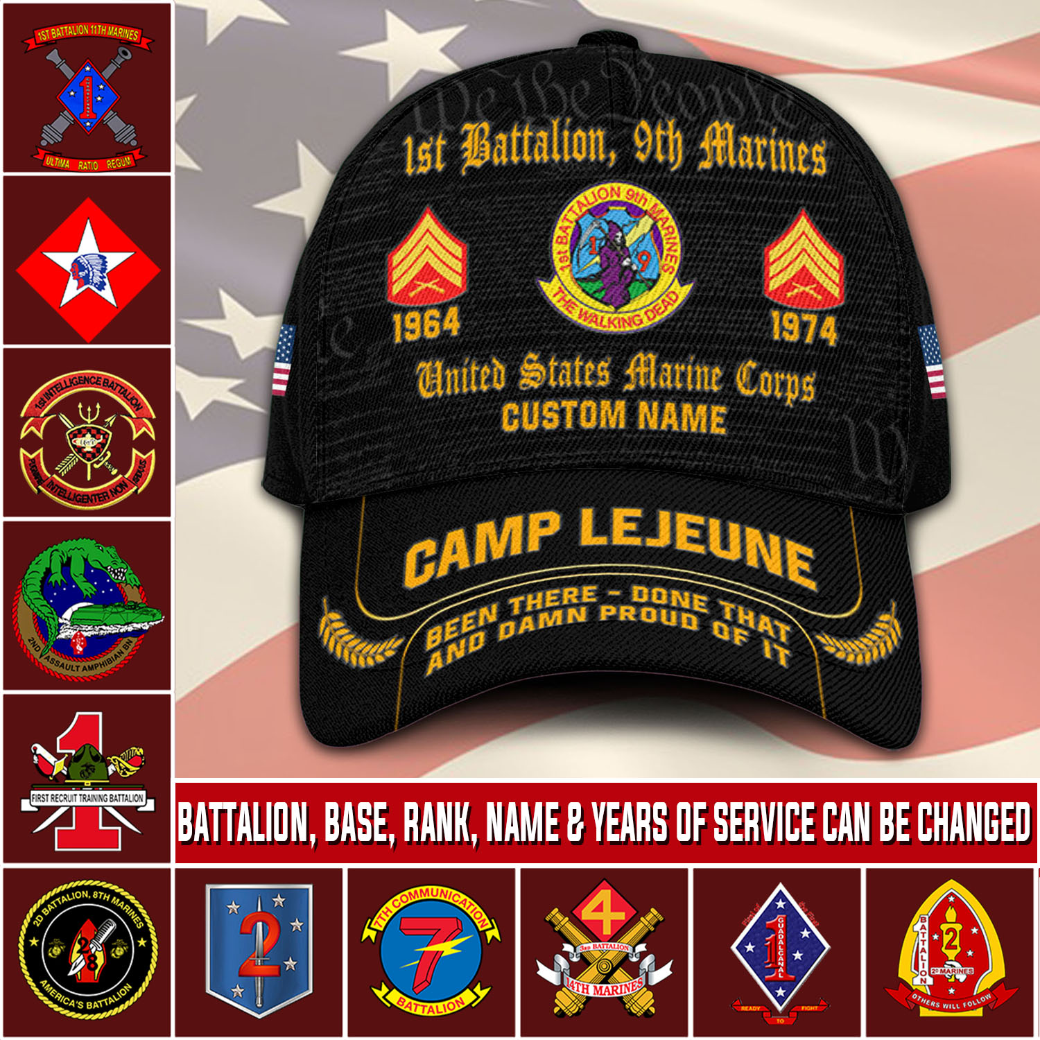 Marine Battalion, American By Birth, Veteran By Choice - Classic Cap