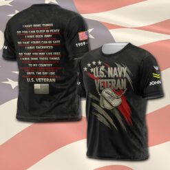 US Navy, E 3 White - T-Shirt