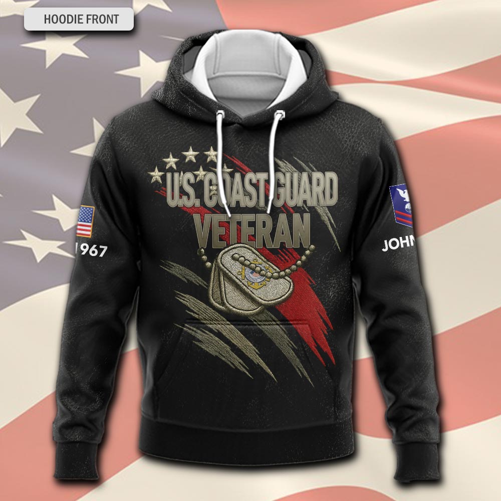 US Coast Guard, Served With Pride - Hoodie - Image 2